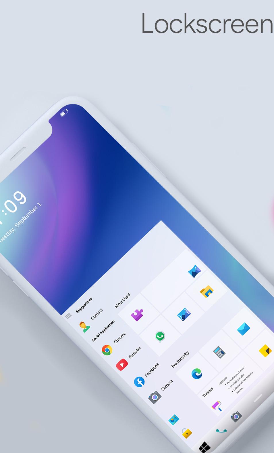 اسکرین شات 1 برنامه WinUi EMUI 9/10 Theme
