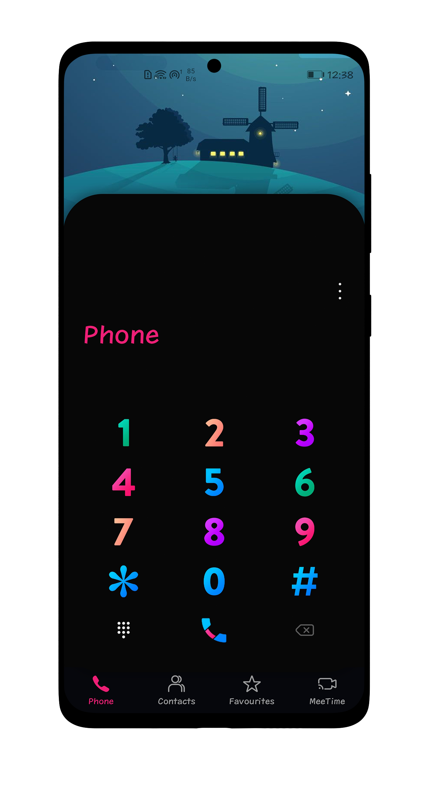اسکرین شات 2 برنامه Material Card Dark EMUI Theme
