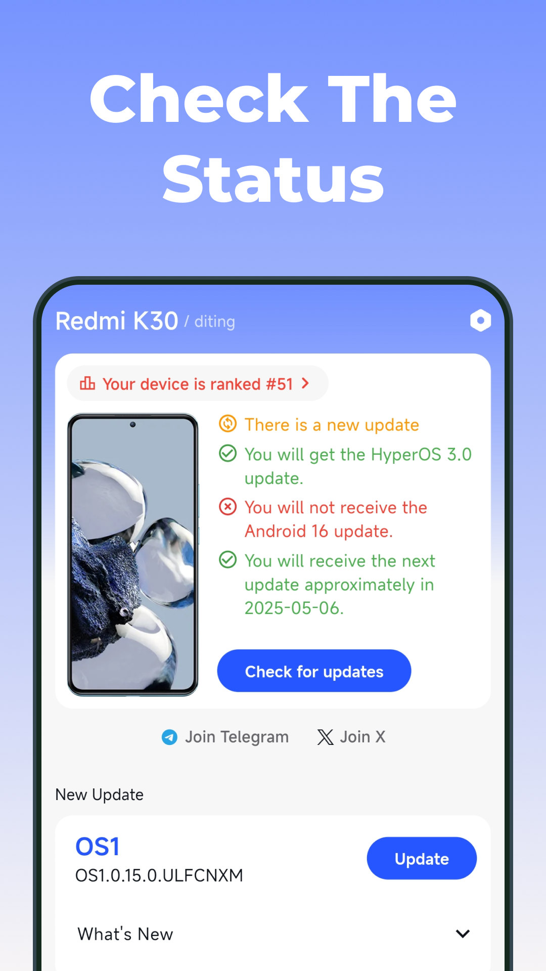 اسکرین شات 1 برنامه MemeOS Enhancer: OS Updates