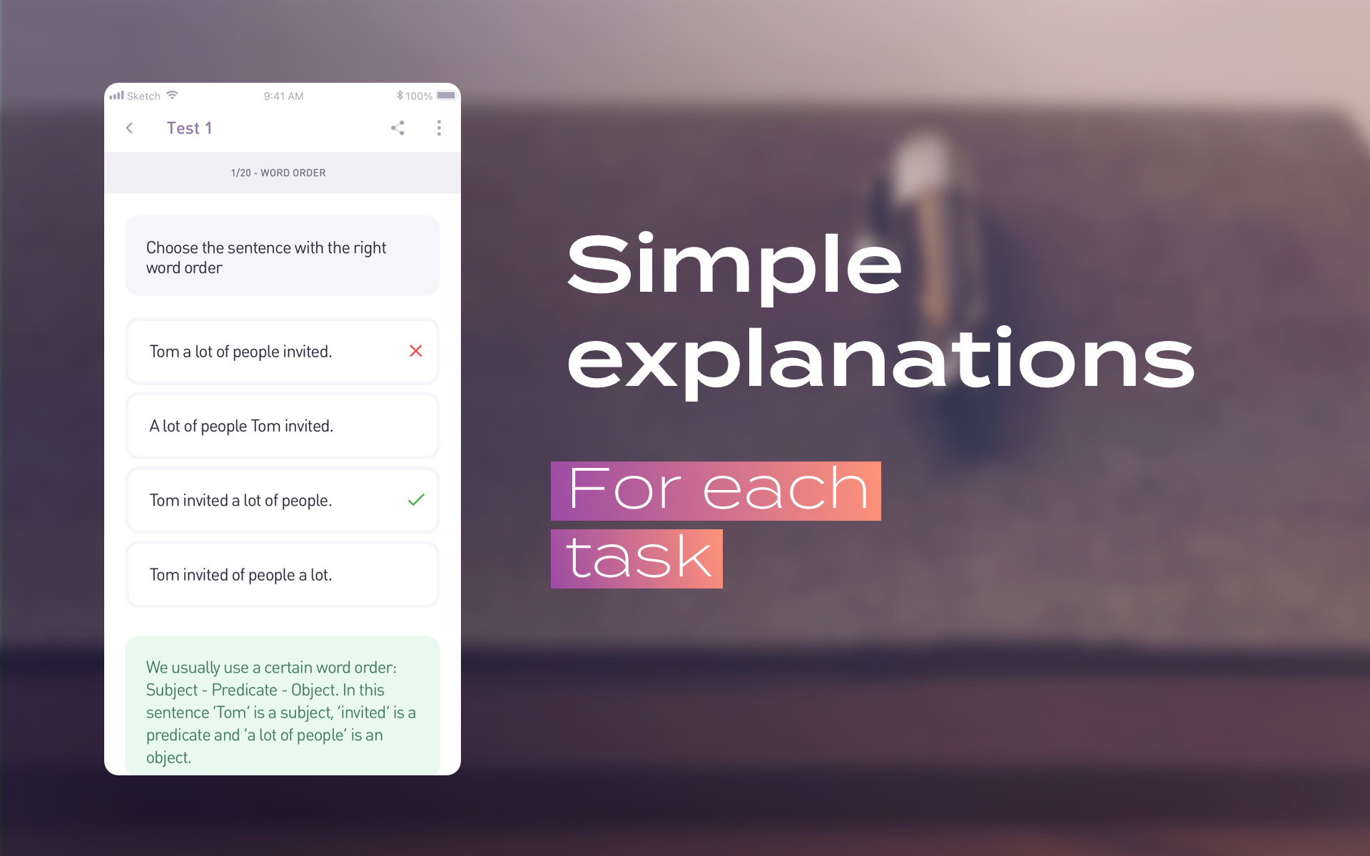 اسکرین شات 4 برنامه English Grammar Test