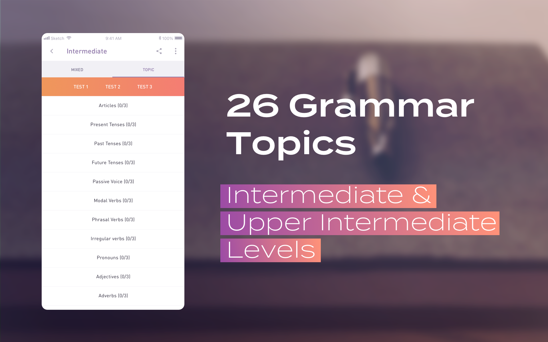 اسکرین شات 3 برنامه English Grammar Test