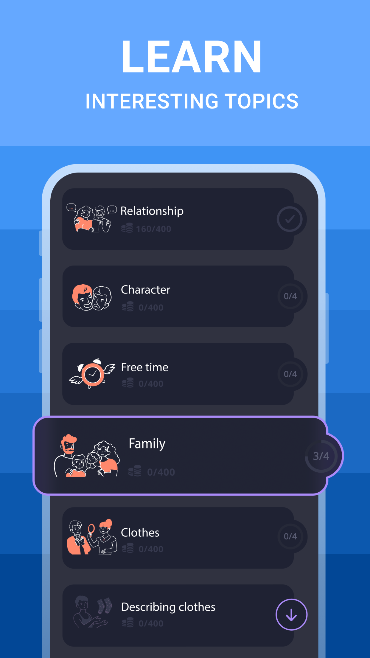 اسکرین شات 3 برنامه English Words A1-C1 | 2Shine