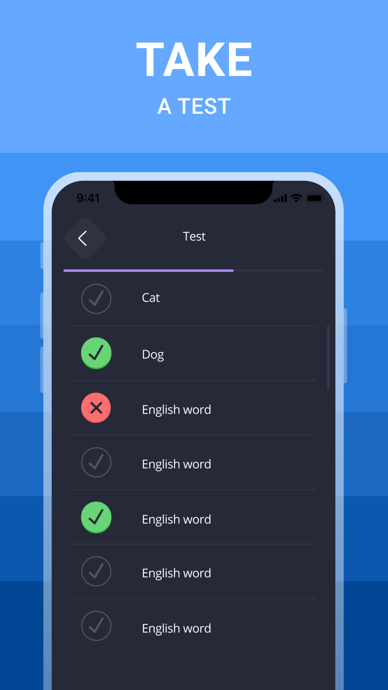 اسکرین شات 2 برنامه English Words A1-C1 | 2Shine