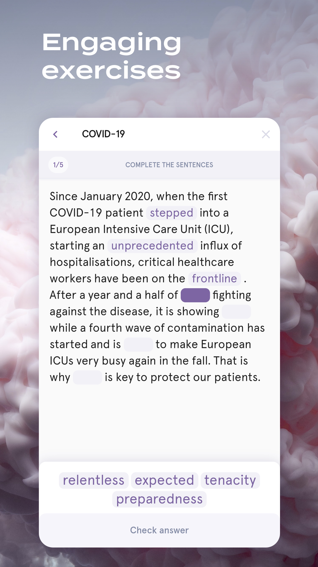 اسکرین شات 5 برنامه English Grammar and Vocabulary