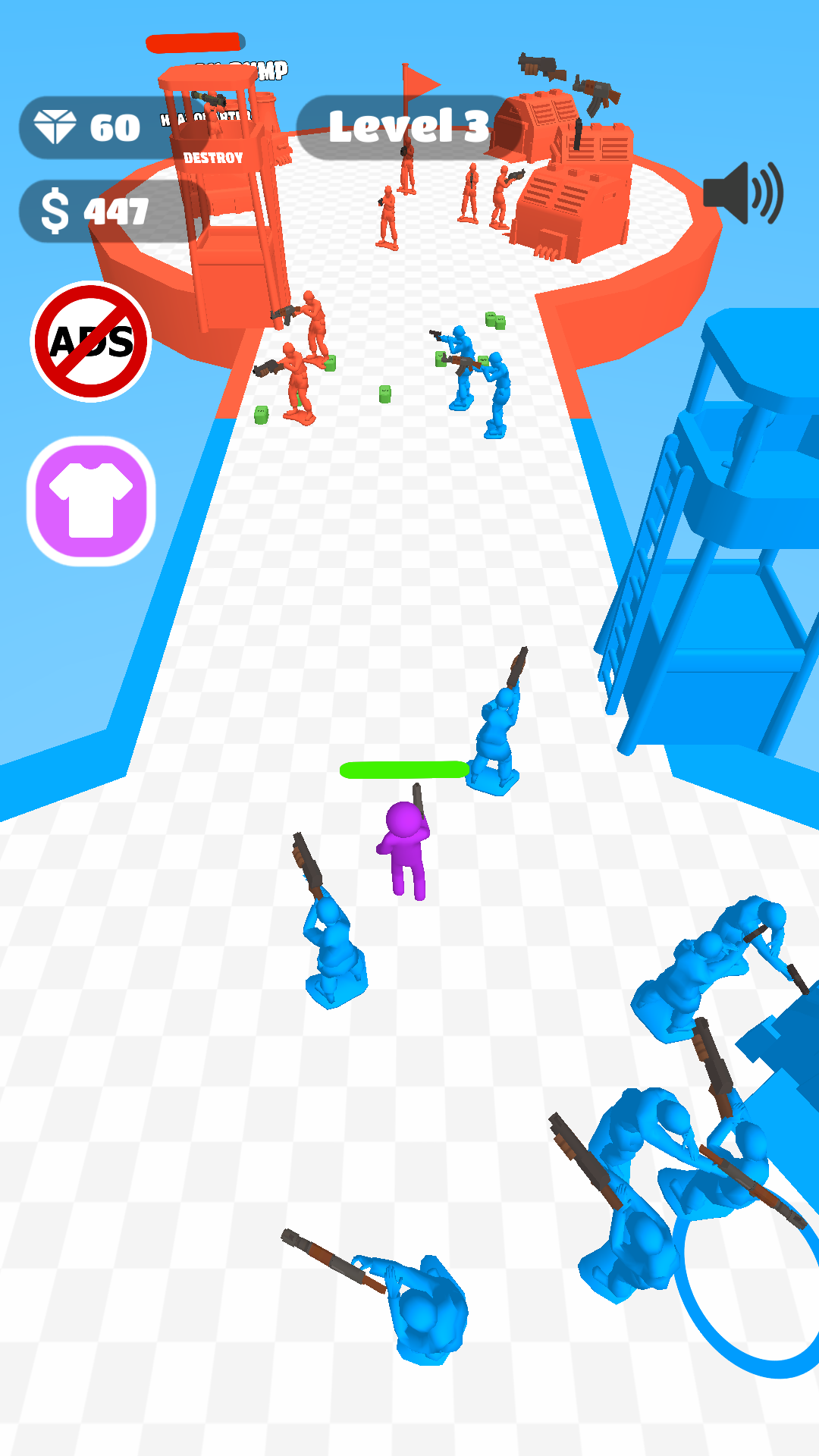 اسکرین شات 1 بازی Rush War: Army Commander