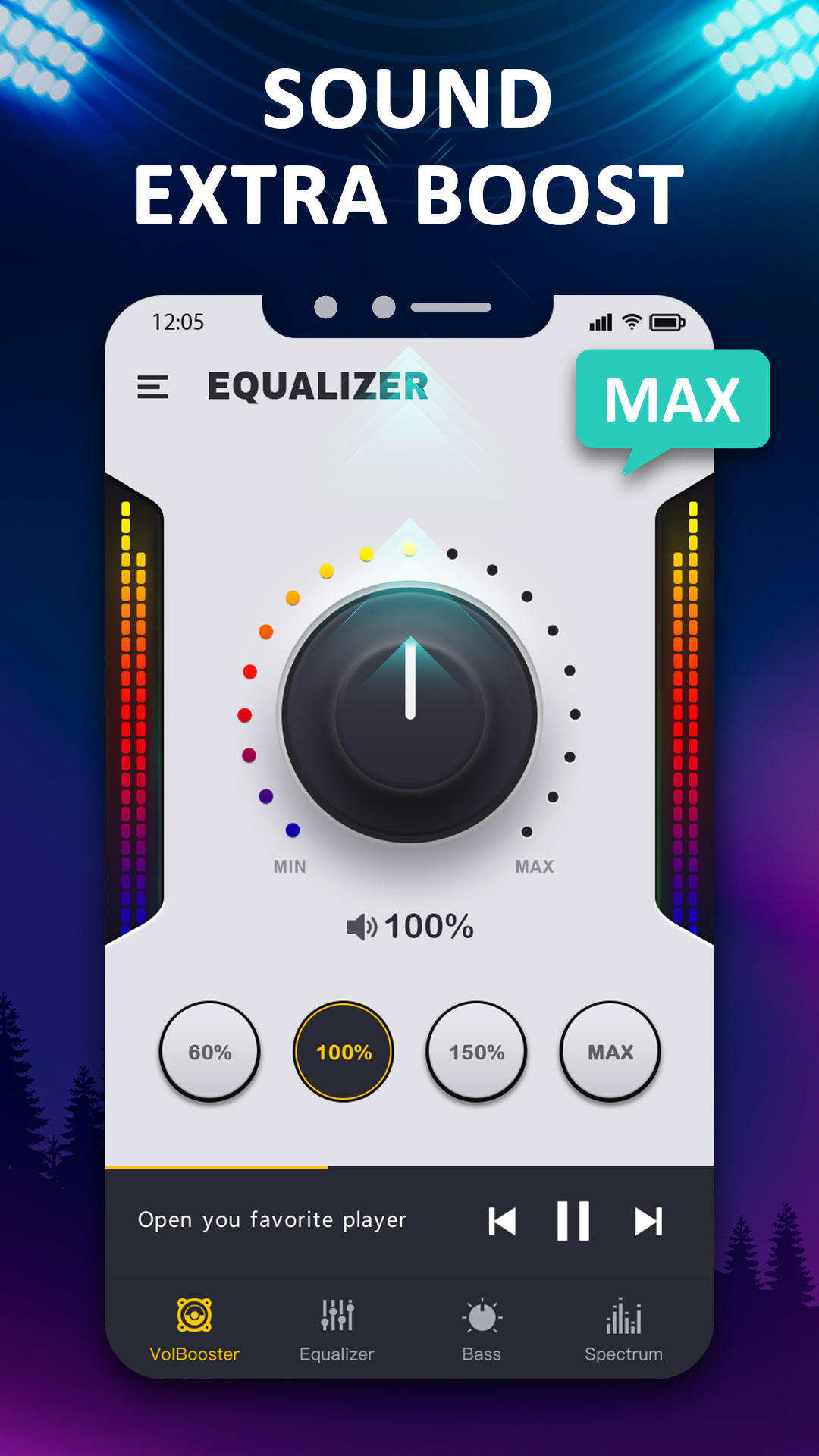اسکرین شات 4 برنامه Bass & Vol Boost - Equalizer