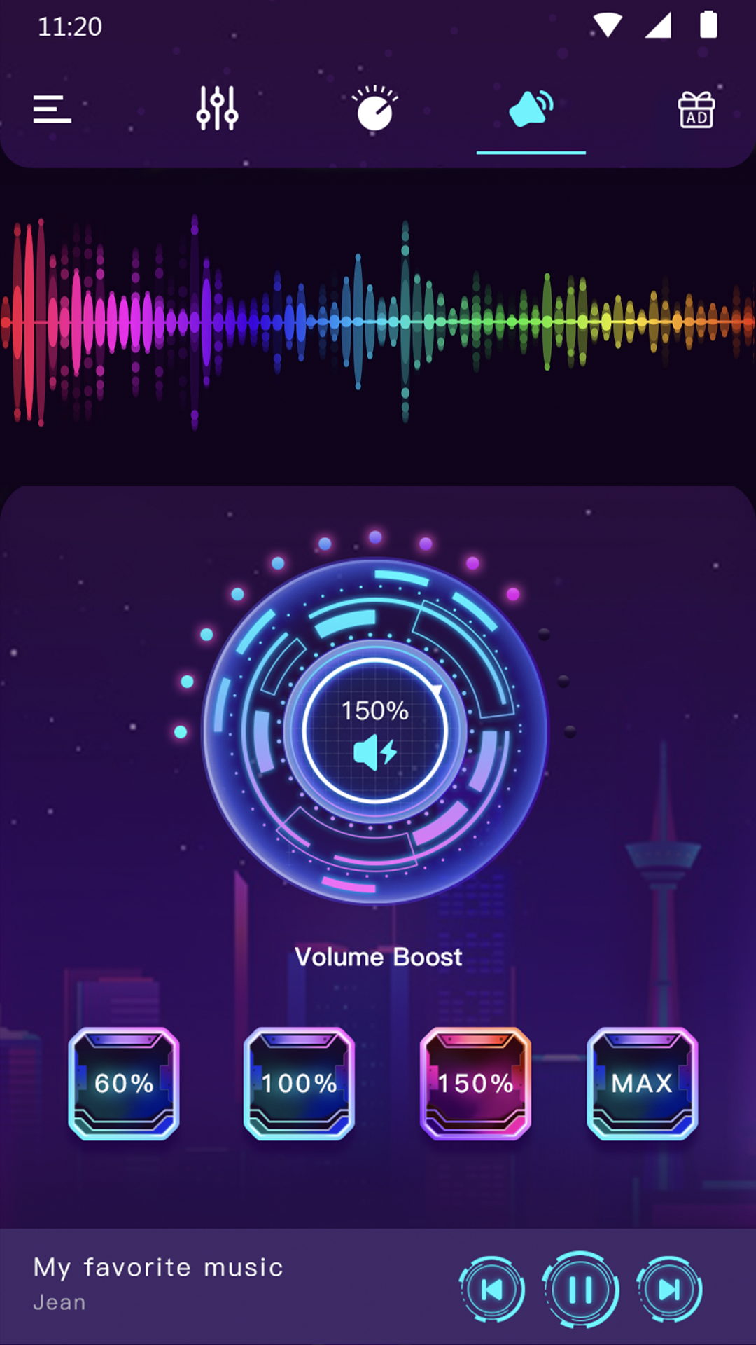 اسکرین شات 5 برنامه Equalizer Bass & Volume Boost