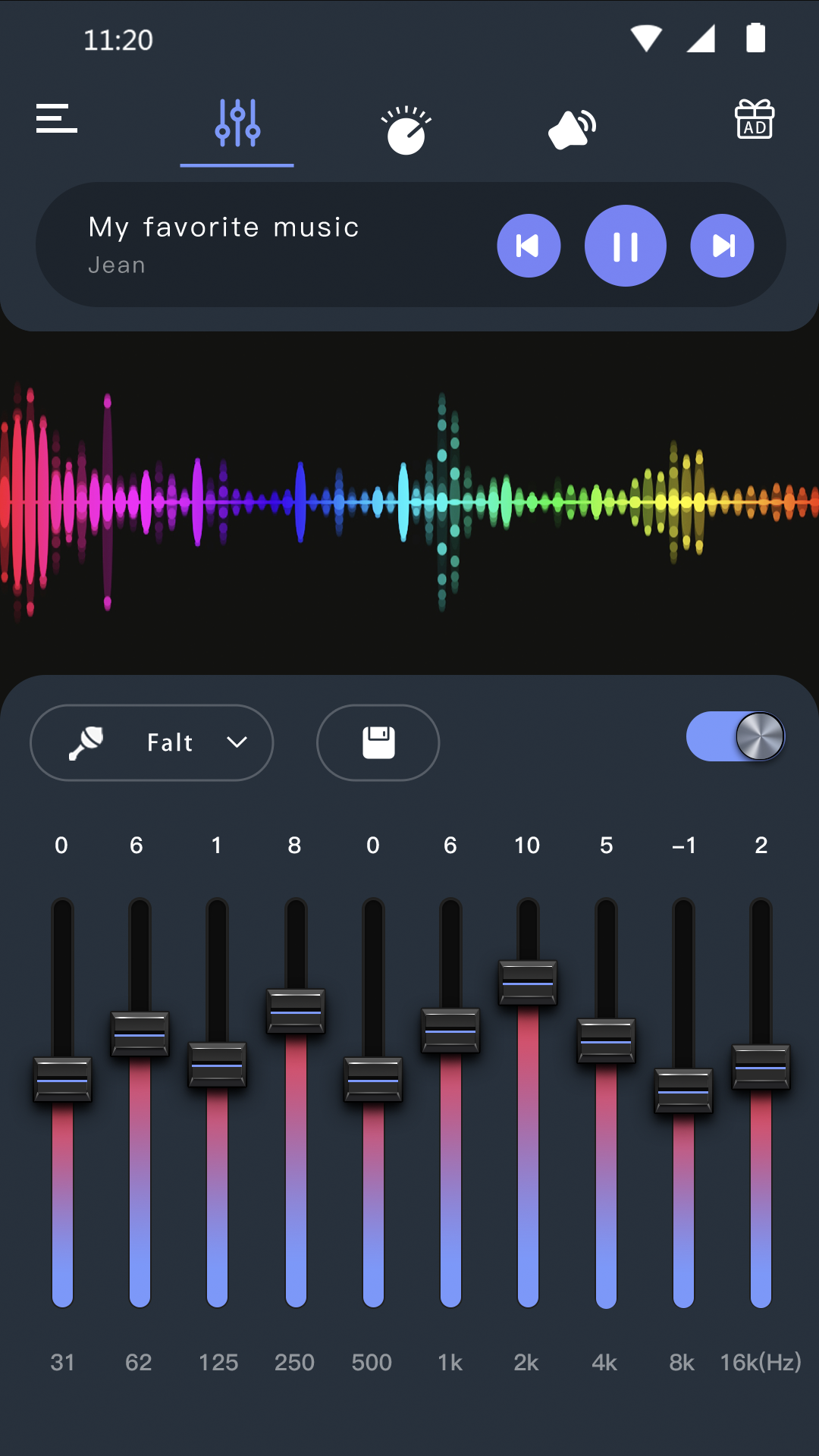 اسکرین شات 2 برنامه Equalizer Bass & Volume Boost