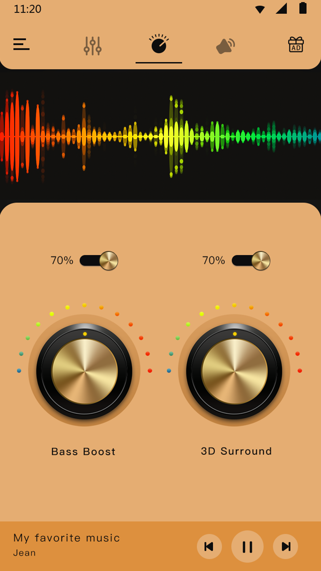 اسکرین شات 3 برنامه Equalizer Bass & Volume Boost