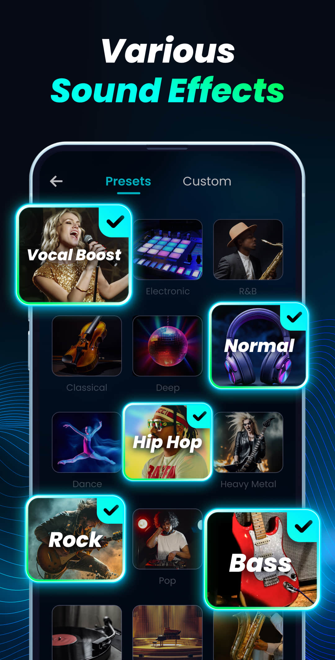 اسکرین شات 3 برنامه Volume Bass Booster, Equalizer