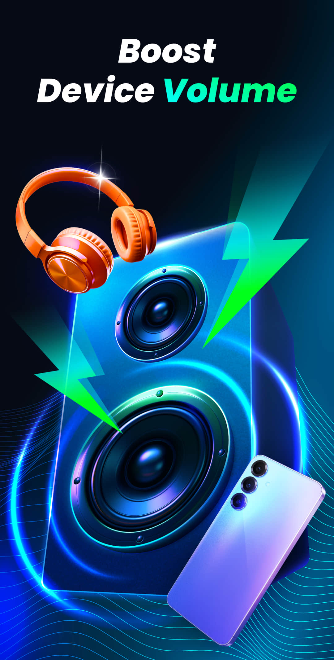 اسکرین شات 5 برنامه Volume Bass Booster, Equalizer