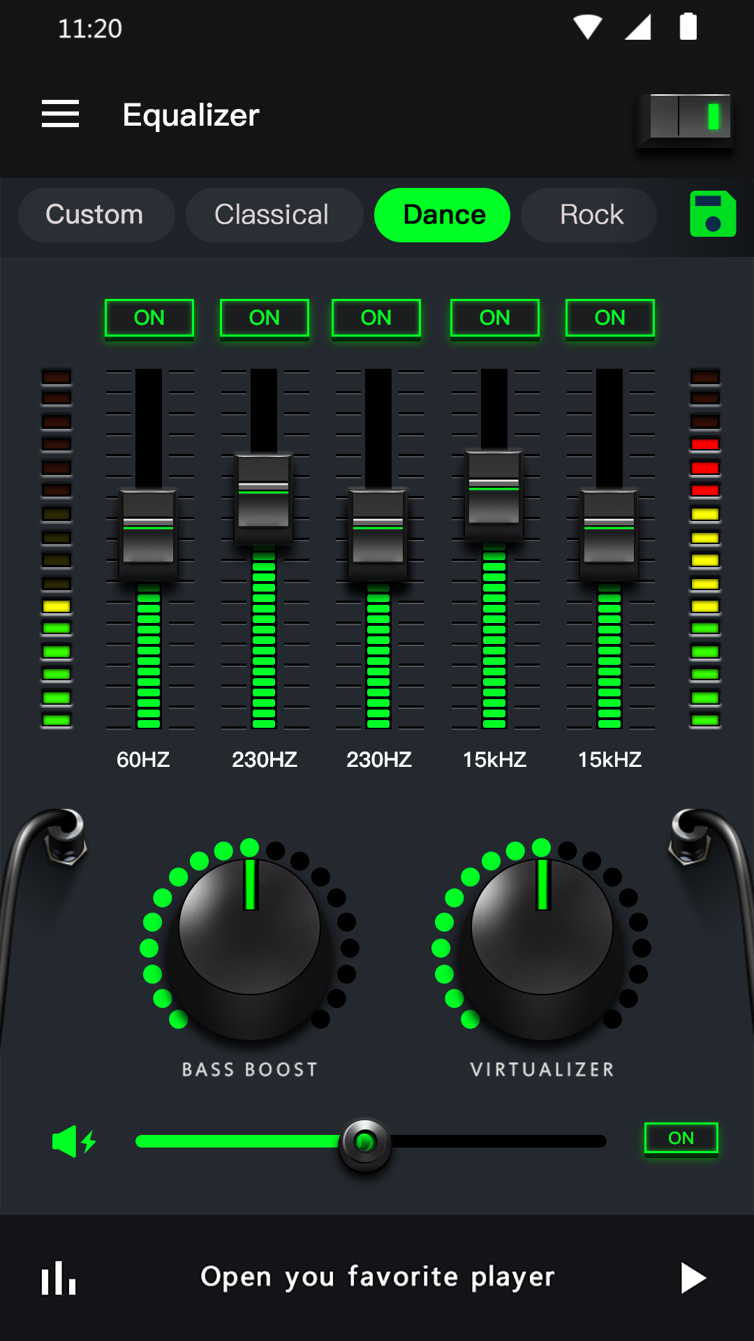اسکرین شات 6 برنامه Music Equalizer - Bass Booster