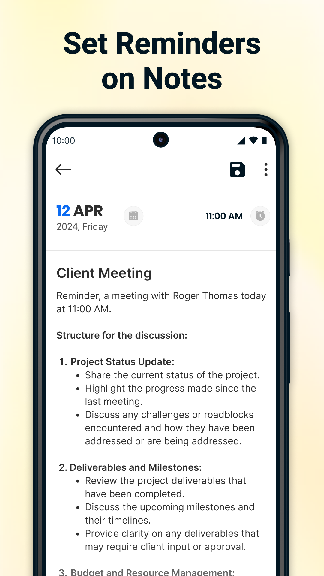 اسکرین شات 3 برنامه Notepad - Notes and Notebook