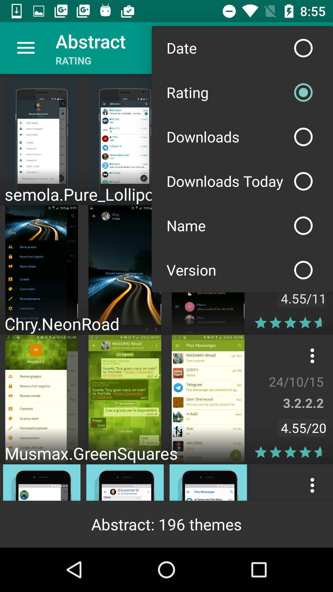 اسکرین شات 6 برنامه Themes for Plus Messenger