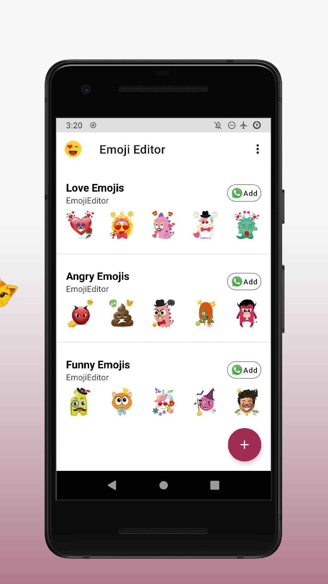 اسکرین شات 2 برنامه Emoji Sticker Editor WASticker