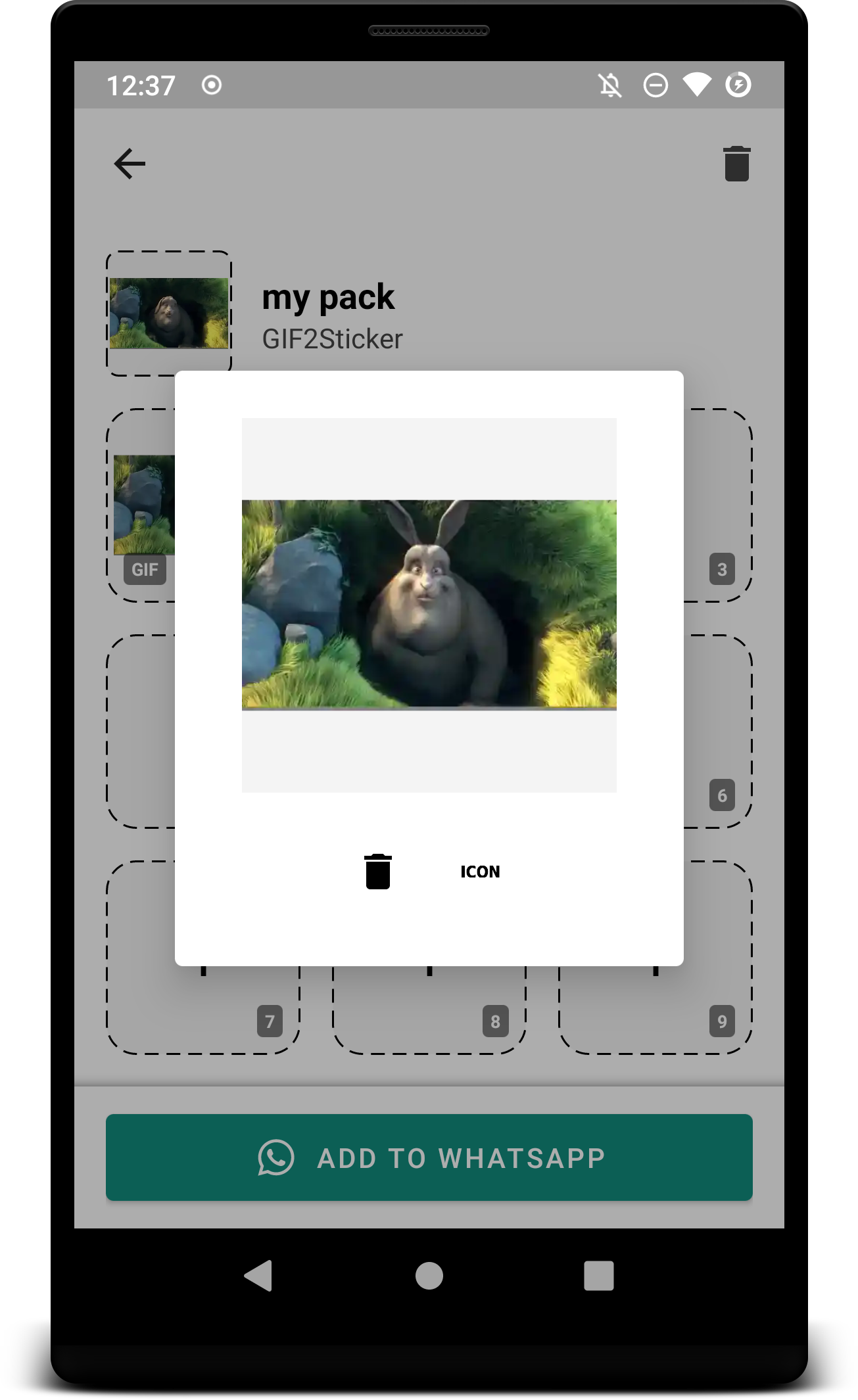 اسکرین شات 6 برنامه GIF2Sticker Animated Stickers