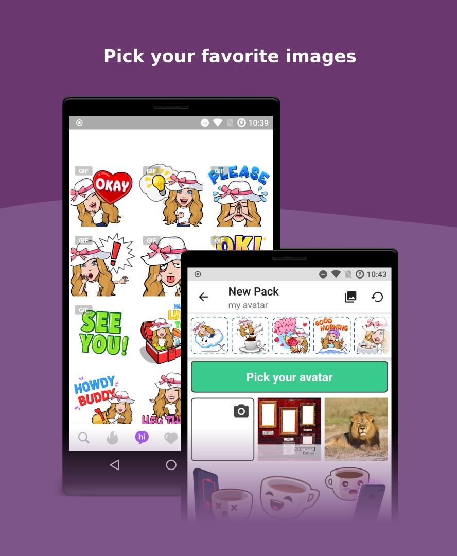 اسکرین شات 1 برنامه Instant Stickers