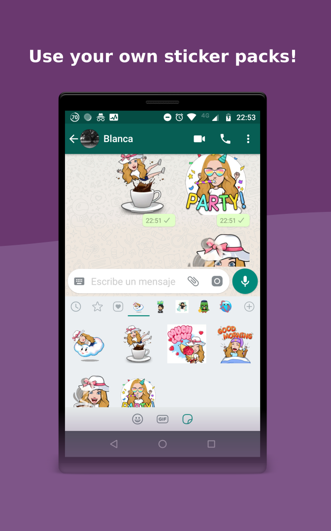 اسکرین شات 3 برنامه Instant Stickers