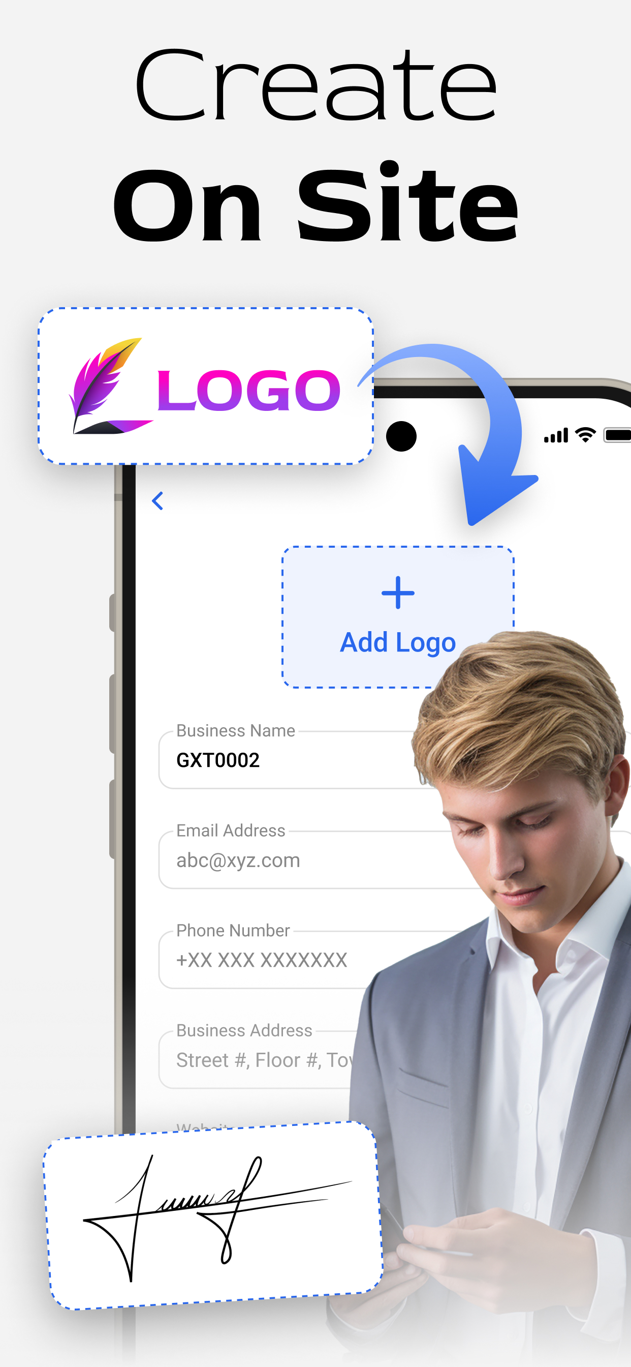 اسکرین شات 2 برنامه Invoice Generator and Estimate