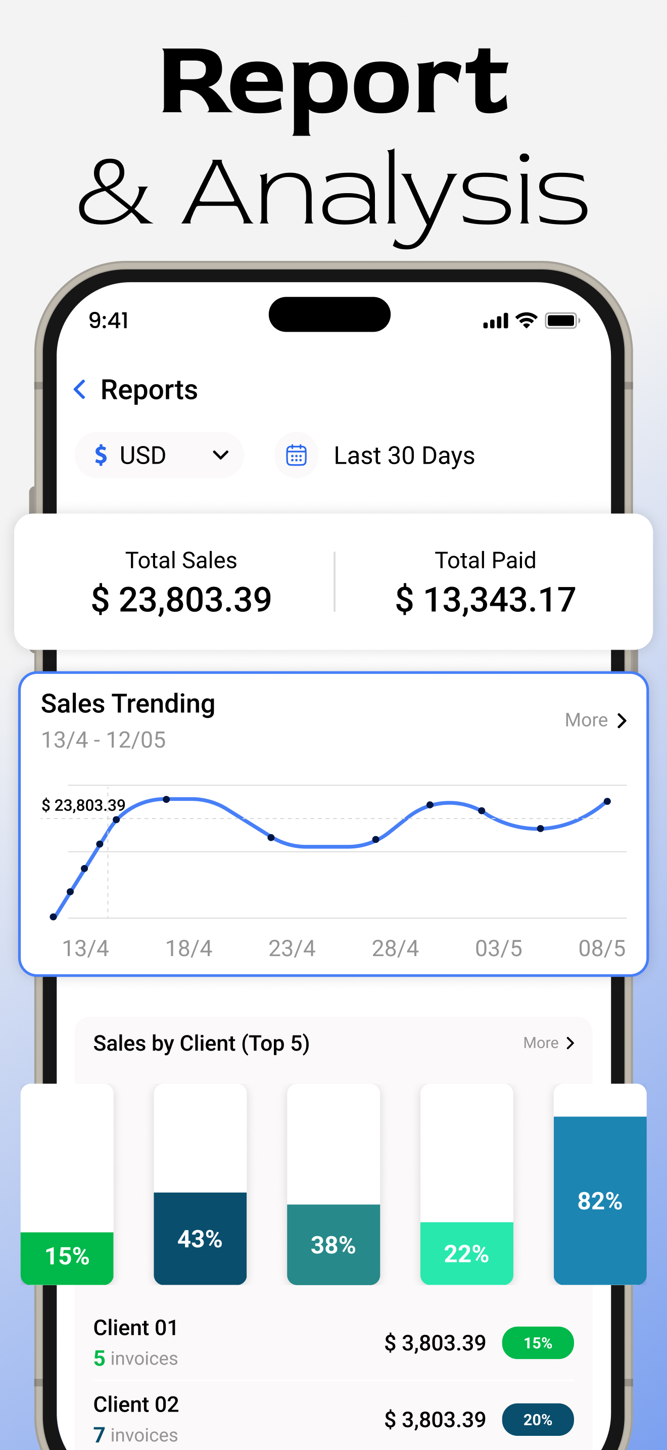 اسکرین شات 5 برنامه Invoice Maker & Estimate Maker