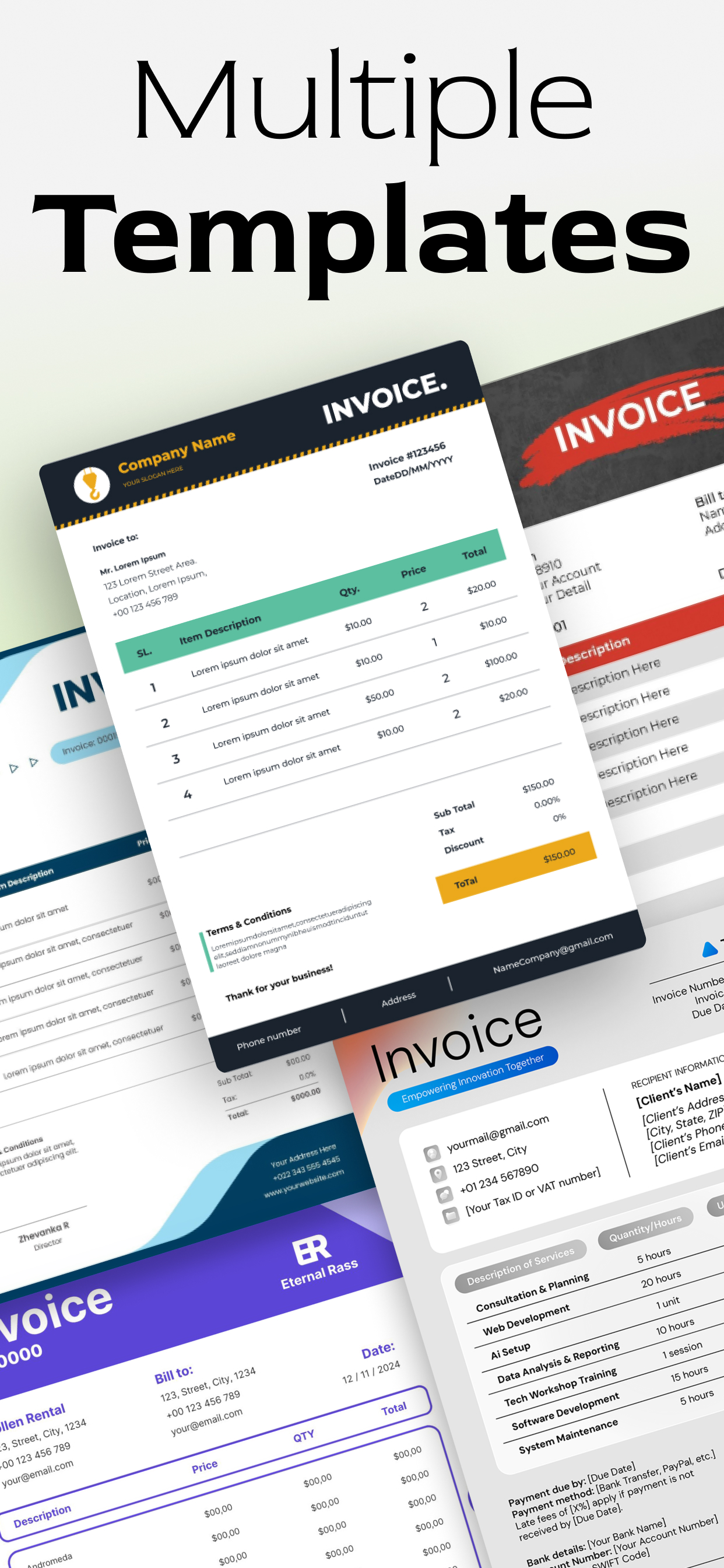 اسکرین شات 4 برنامه Invoice Generator and Estimate