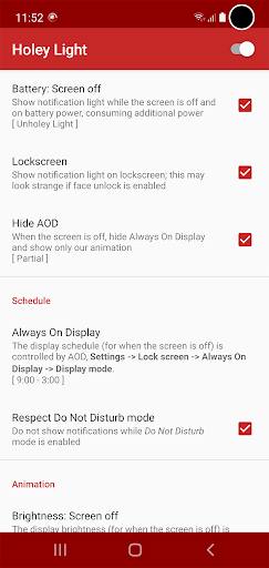 اسکرین شات 4 برنامه Holey Light (LED emulator for Samsung/Pixel)