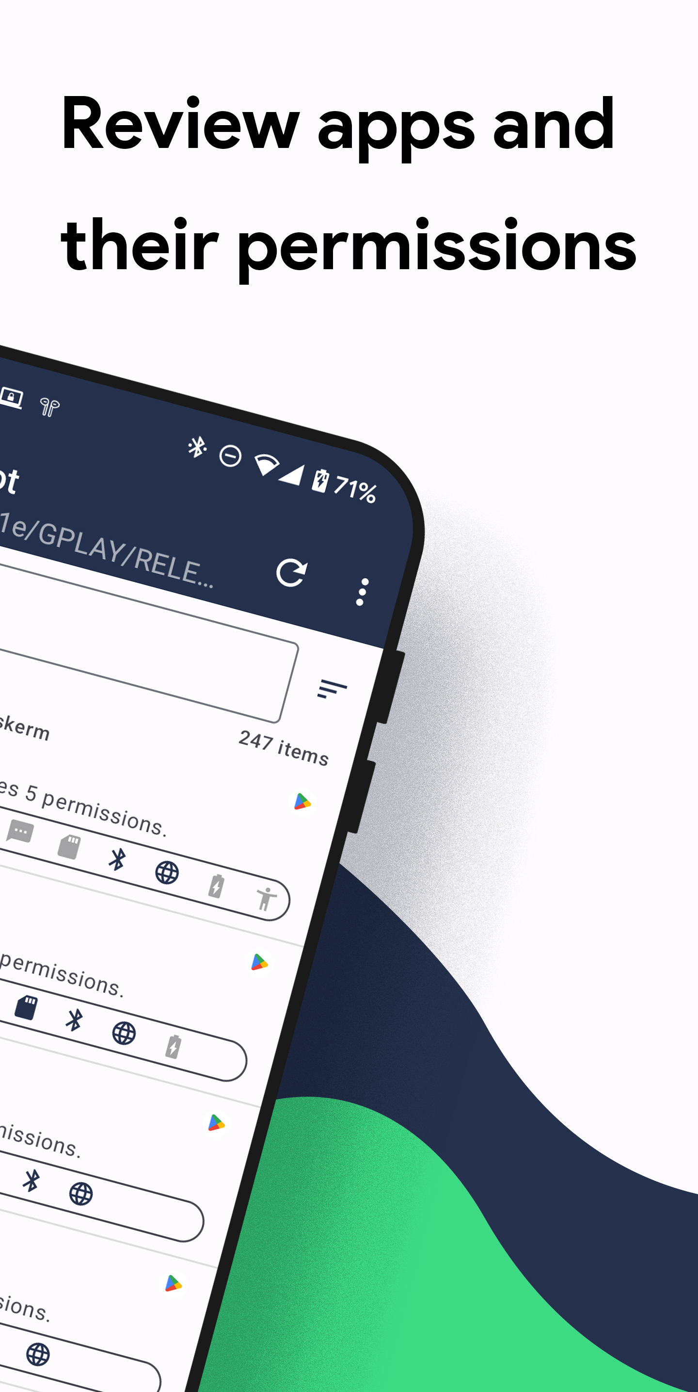 اسکرین شات 2 برنامه Permission Pilot