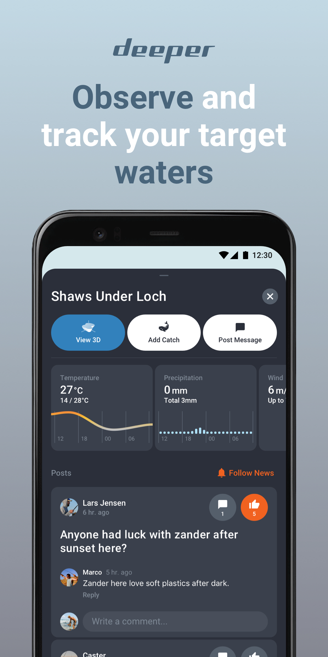 اسکرین شات 4 برنامه Fish Deeper - Fishing App