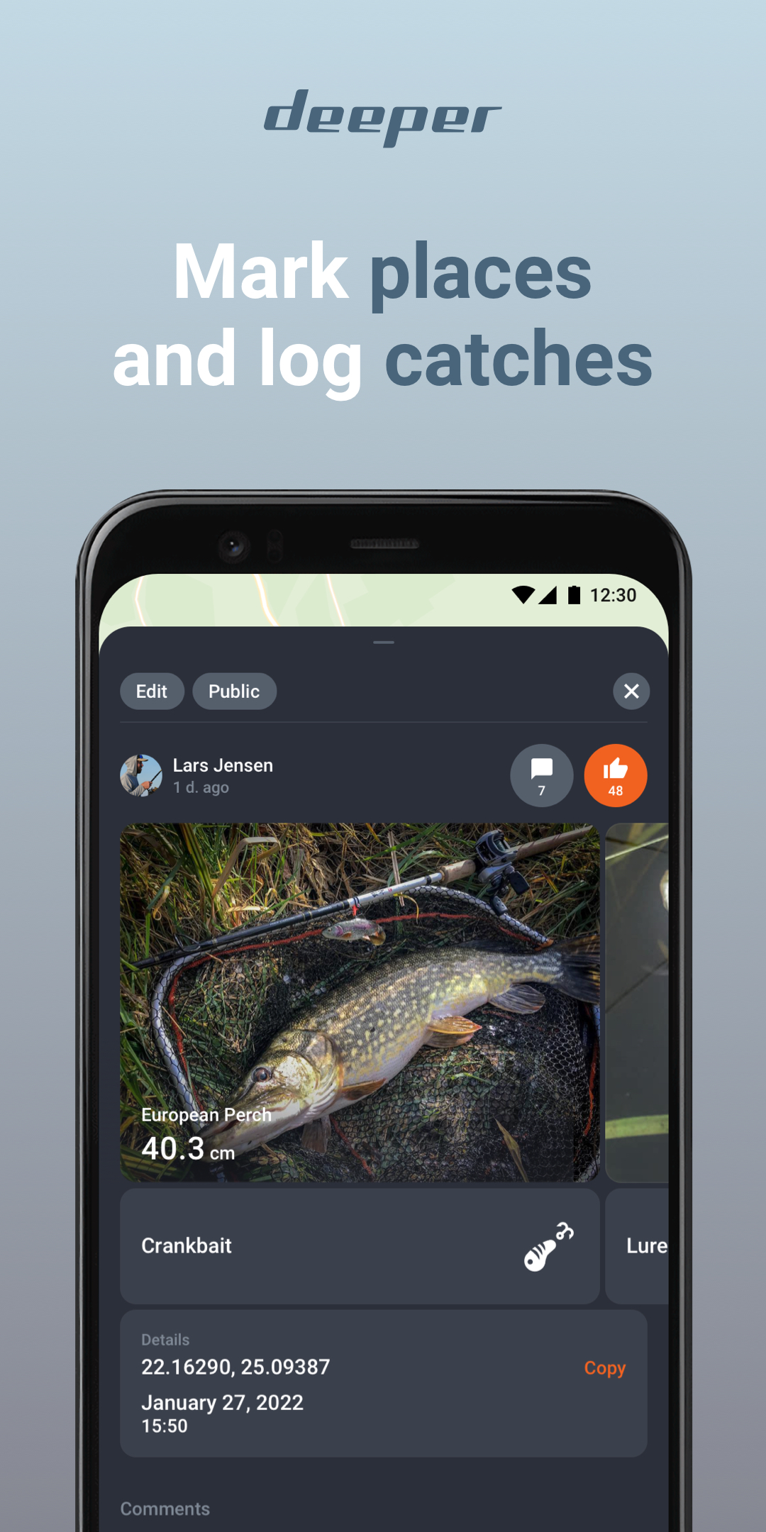 اسکرین شات 5 برنامه Fish Deeper - Fishing App