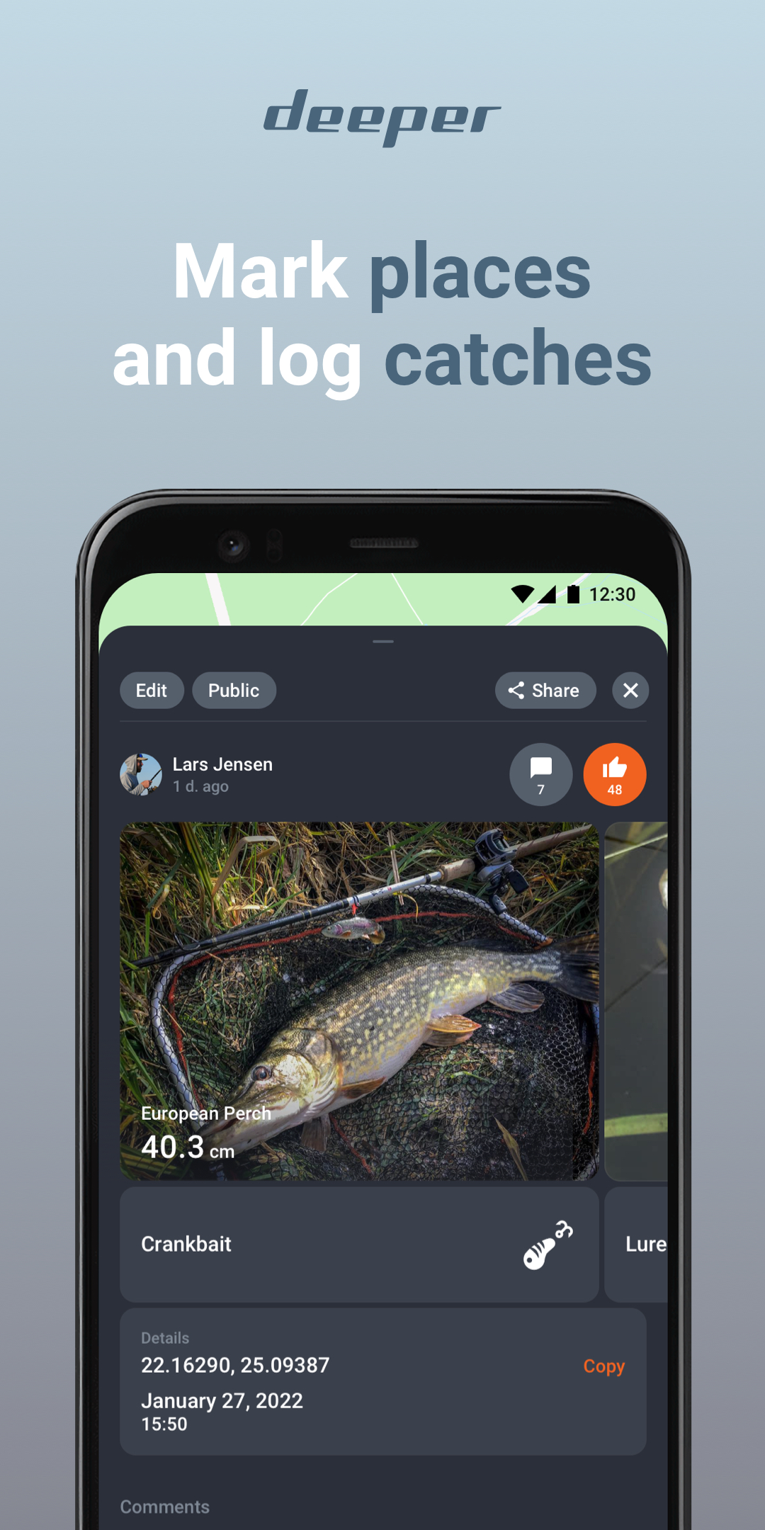 اسکرین شات 5 برنامه Fish Deeper - Fishing App
