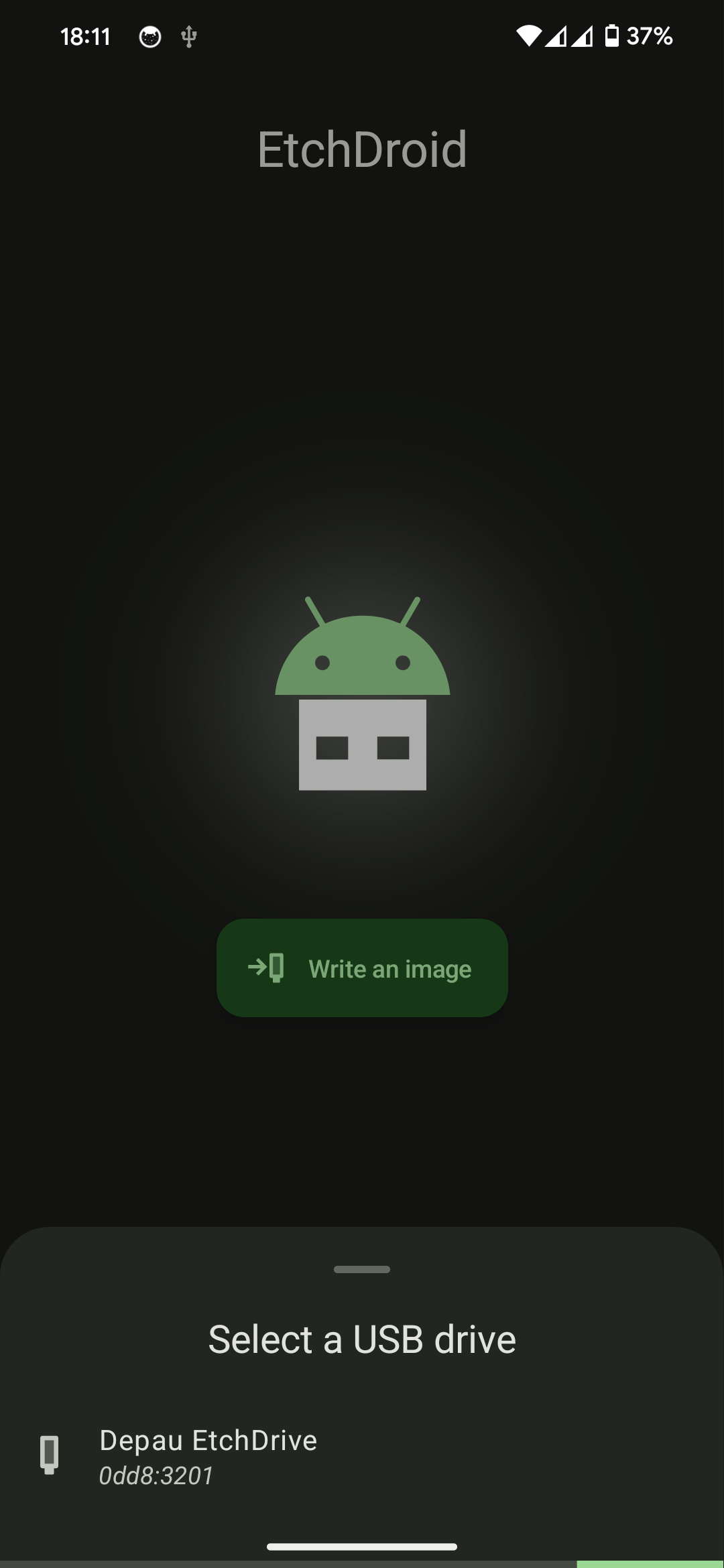 اسکرین شات 2 برنامه EtchDroid ISO to USB Writer