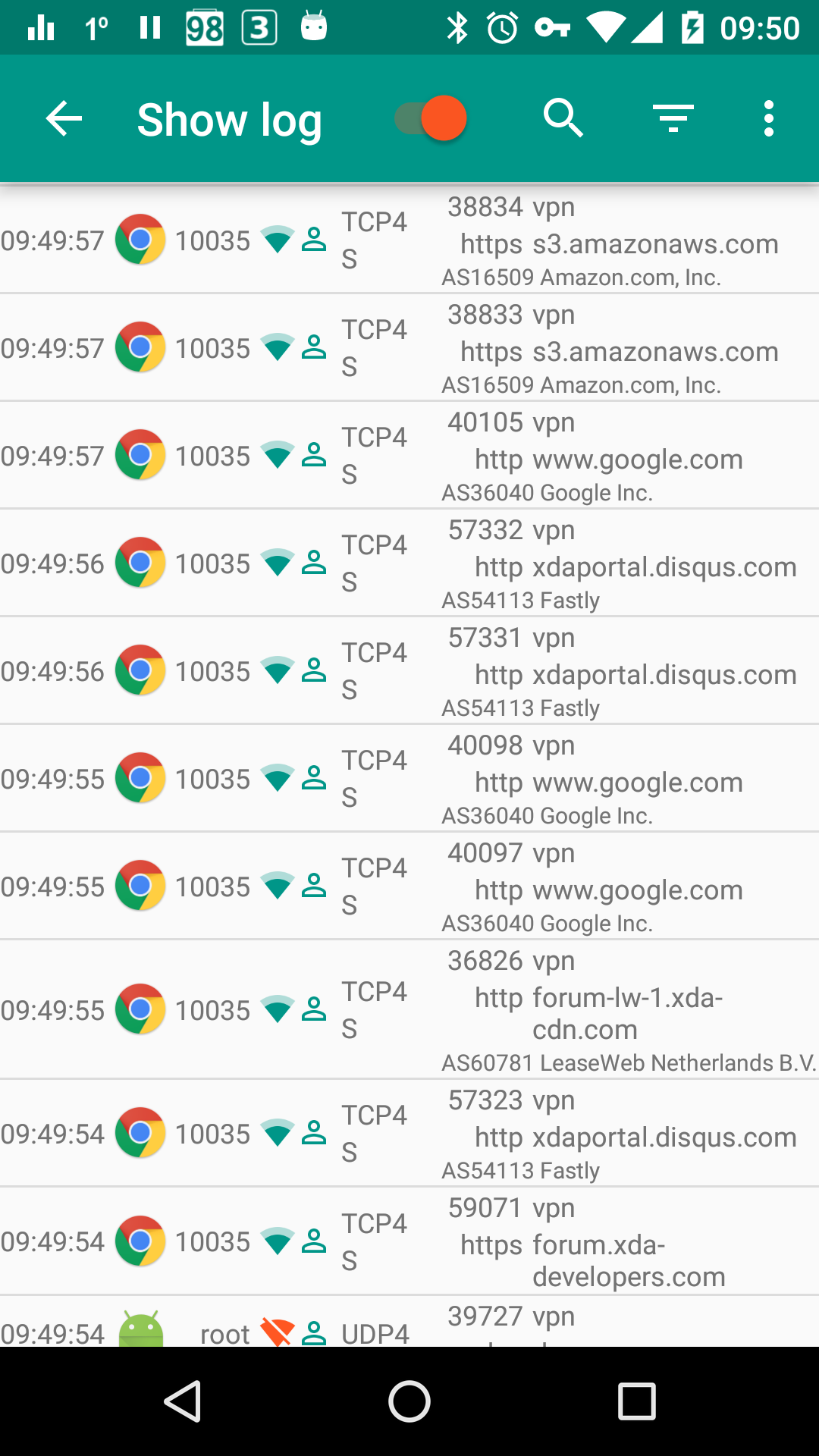 اسکرین شات 7 برنامه NetGuard - no-root firewall