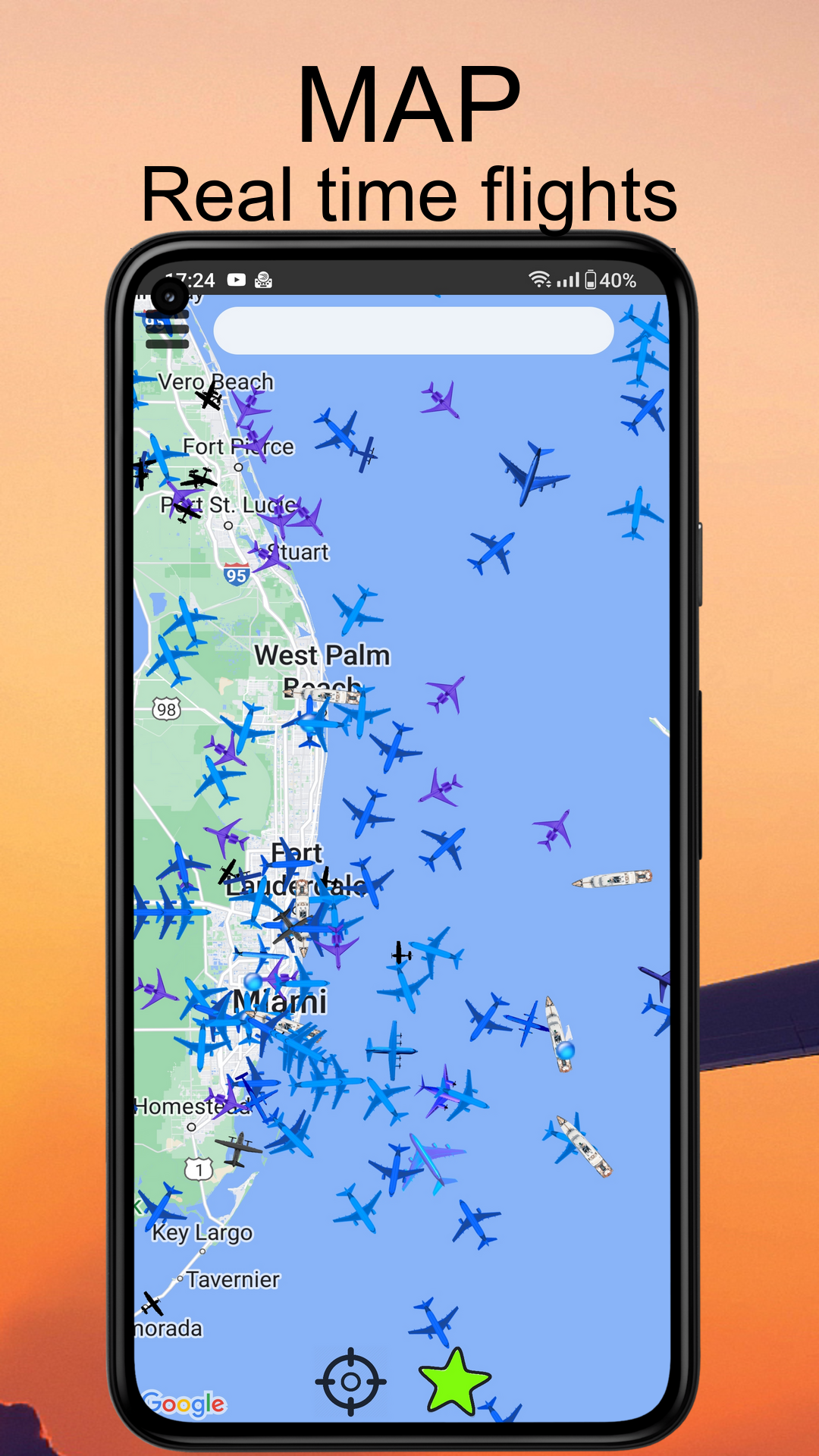 اسکرین شات 1 برنامه Air Traffic - flight tracker