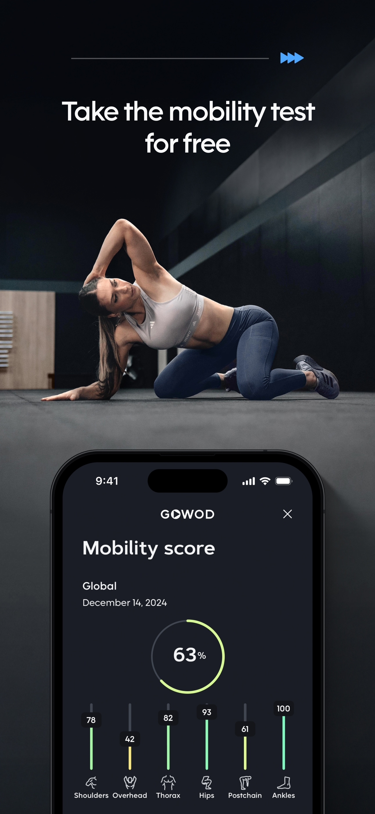 اسکرین شات 3 برنامه GOWOD – Mobility & Stretching