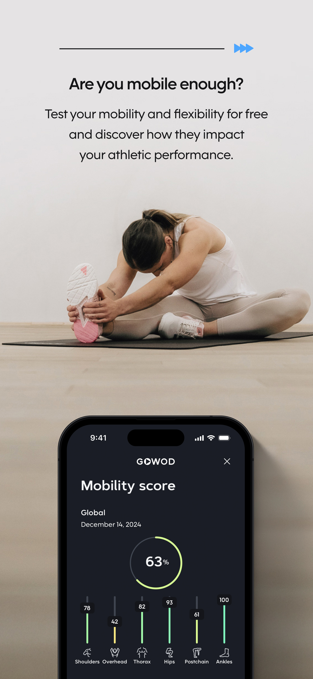 اسکرین شات 3 برنامه GOWOD – Mobility & Stretching