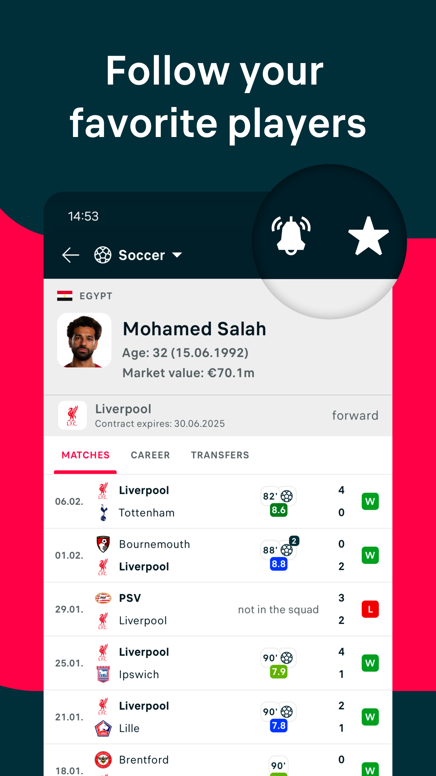 اسکرین شات 6 برنامه Flashscore: Live Scores & News