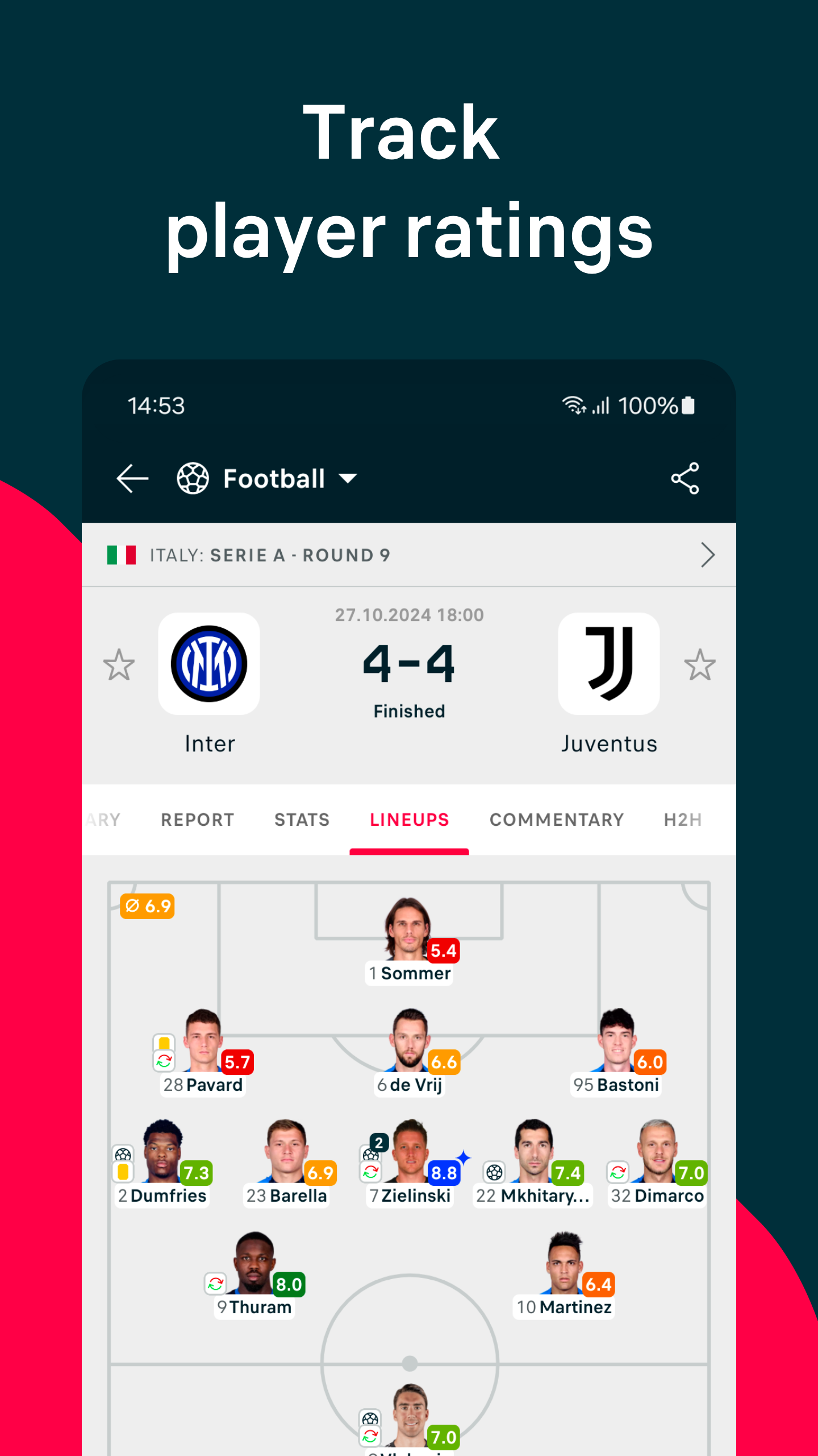 اسکرین شات 4 برنامه Flashscore: Live Scores & News