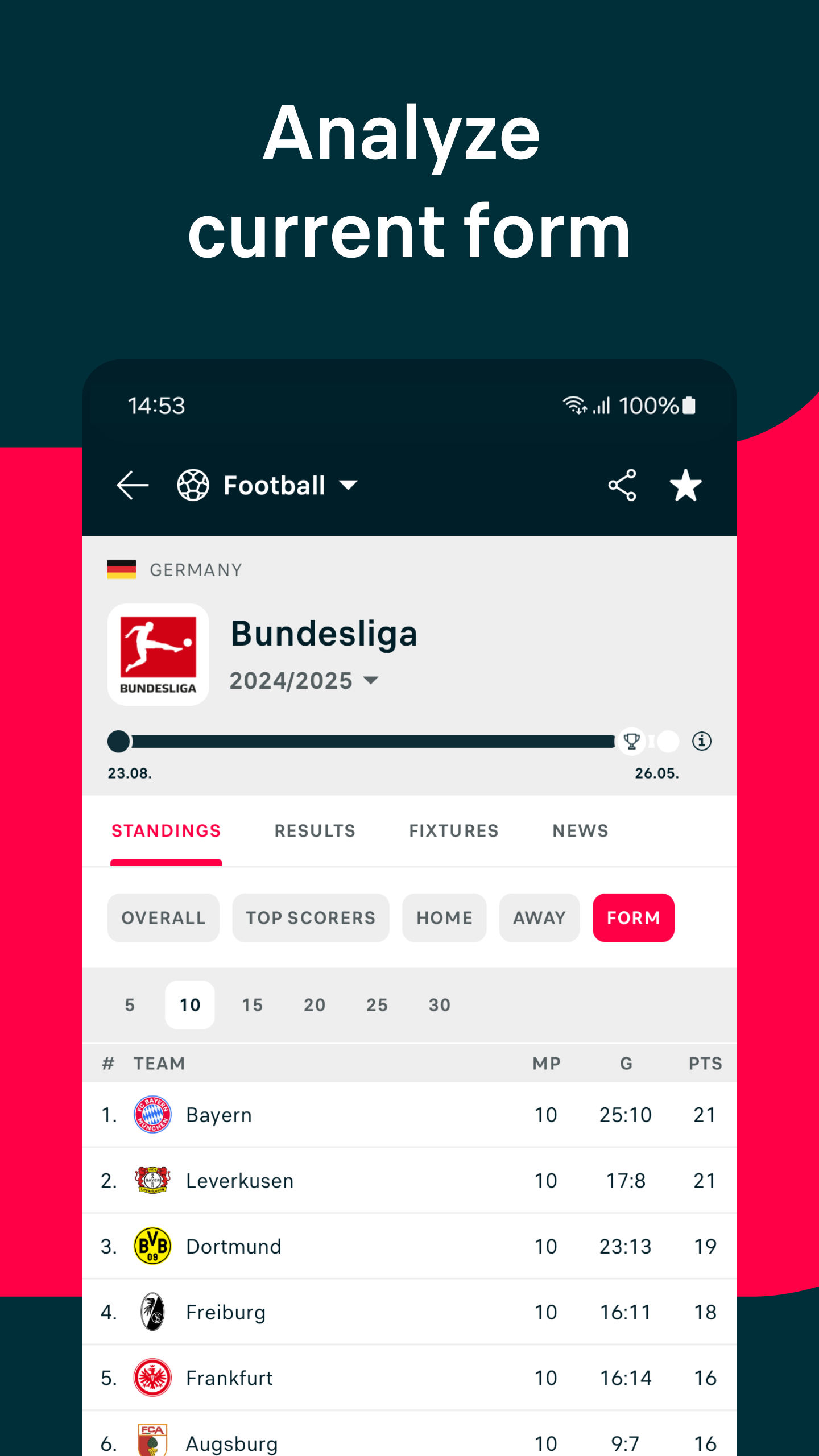 اسکرین شات 7 برنامه Flashscore: Live Scores & News