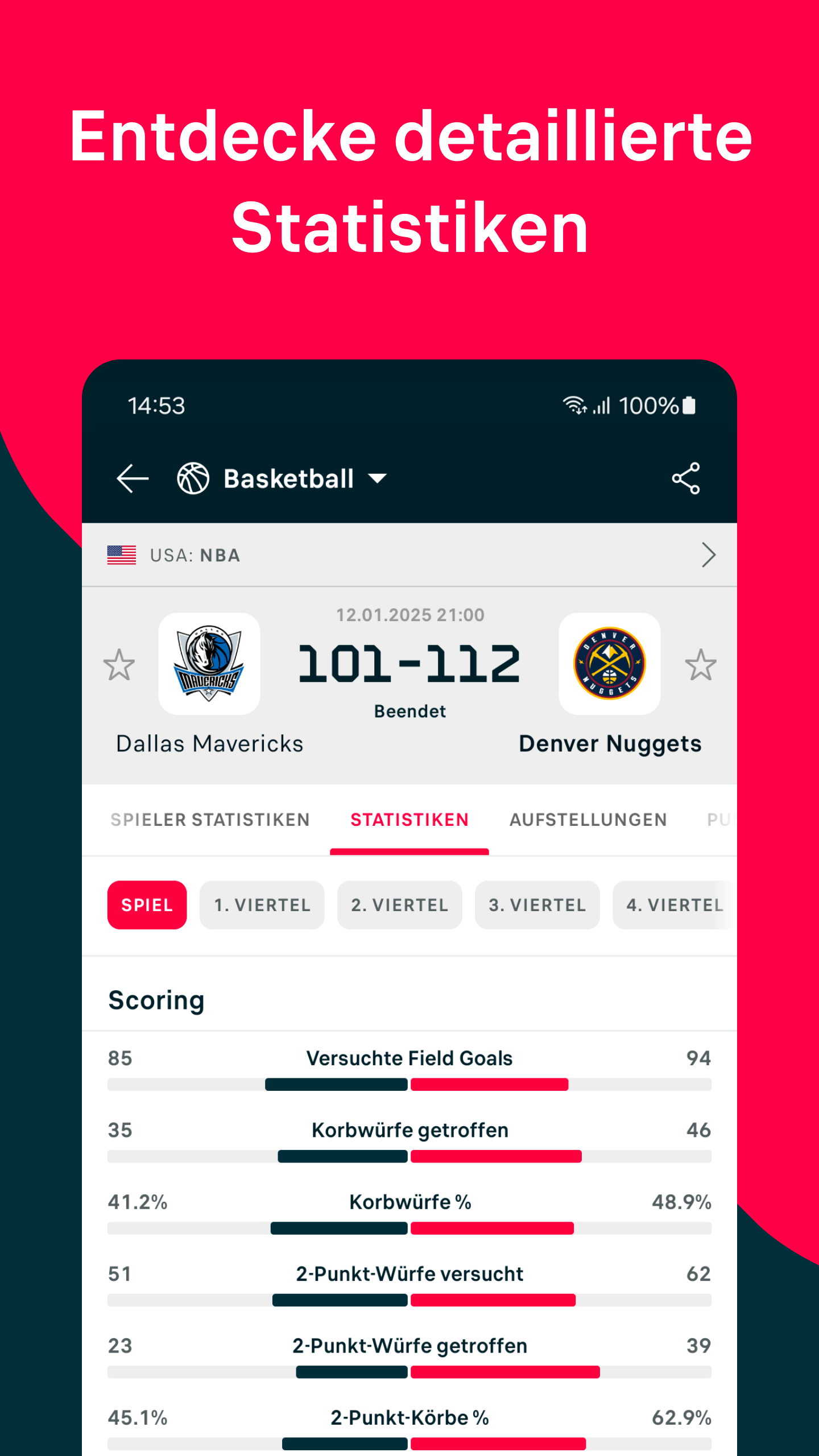 اسکرین شات 5 برنامه Flashscore: Ergebnisse & News