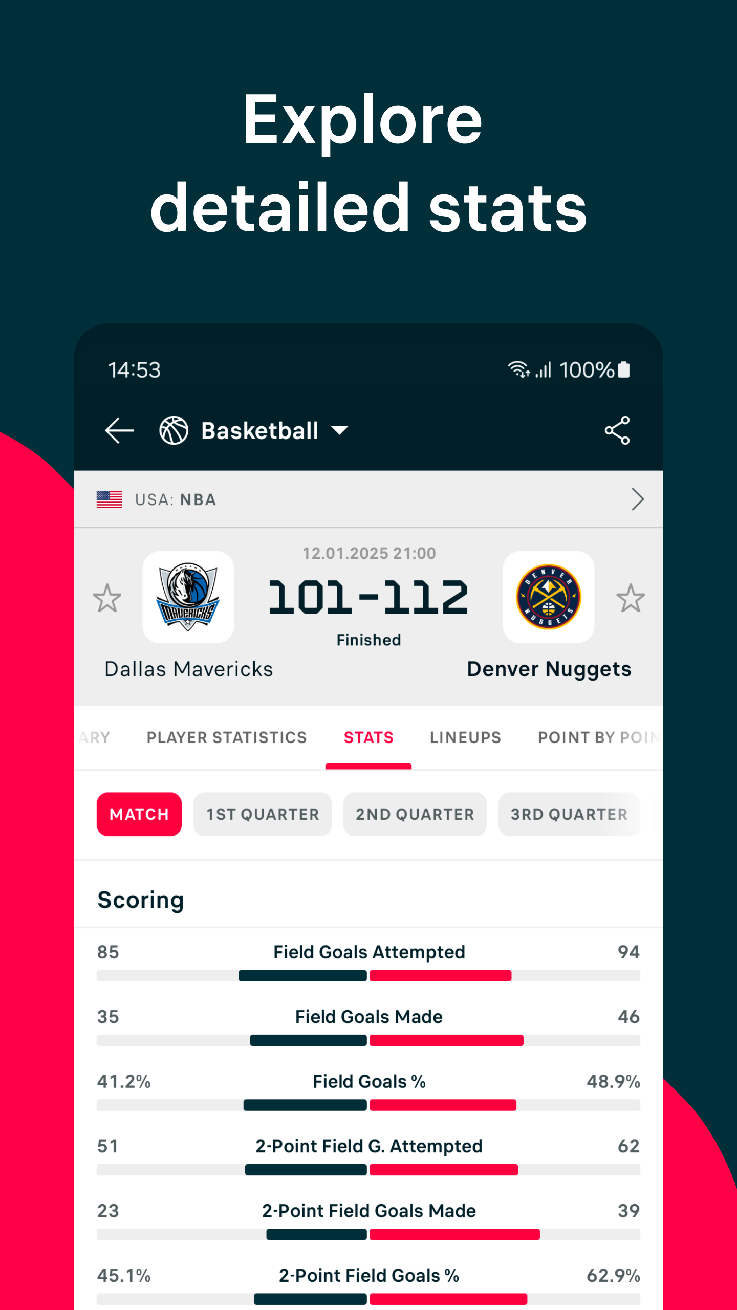 اسکرین شات 4 برنامه Flashscore: Live Scores & News