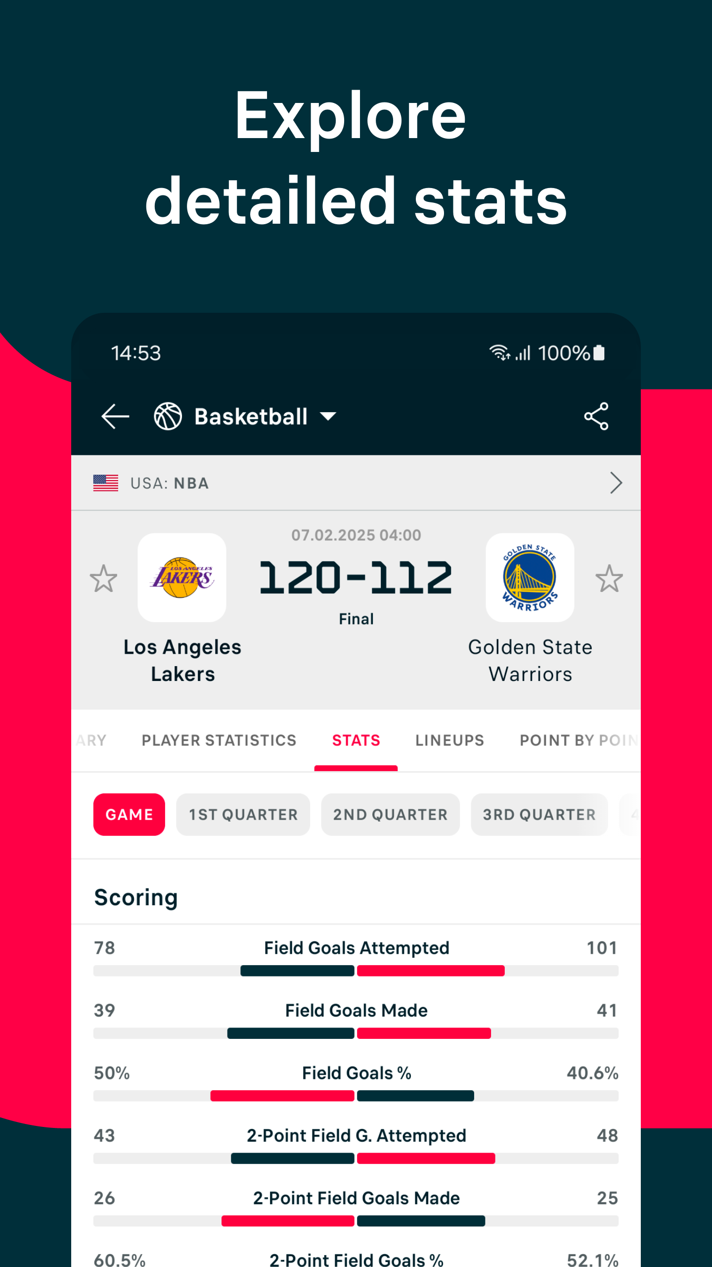 اسکرین شات 2 برنامه Flashscore: Scores & News