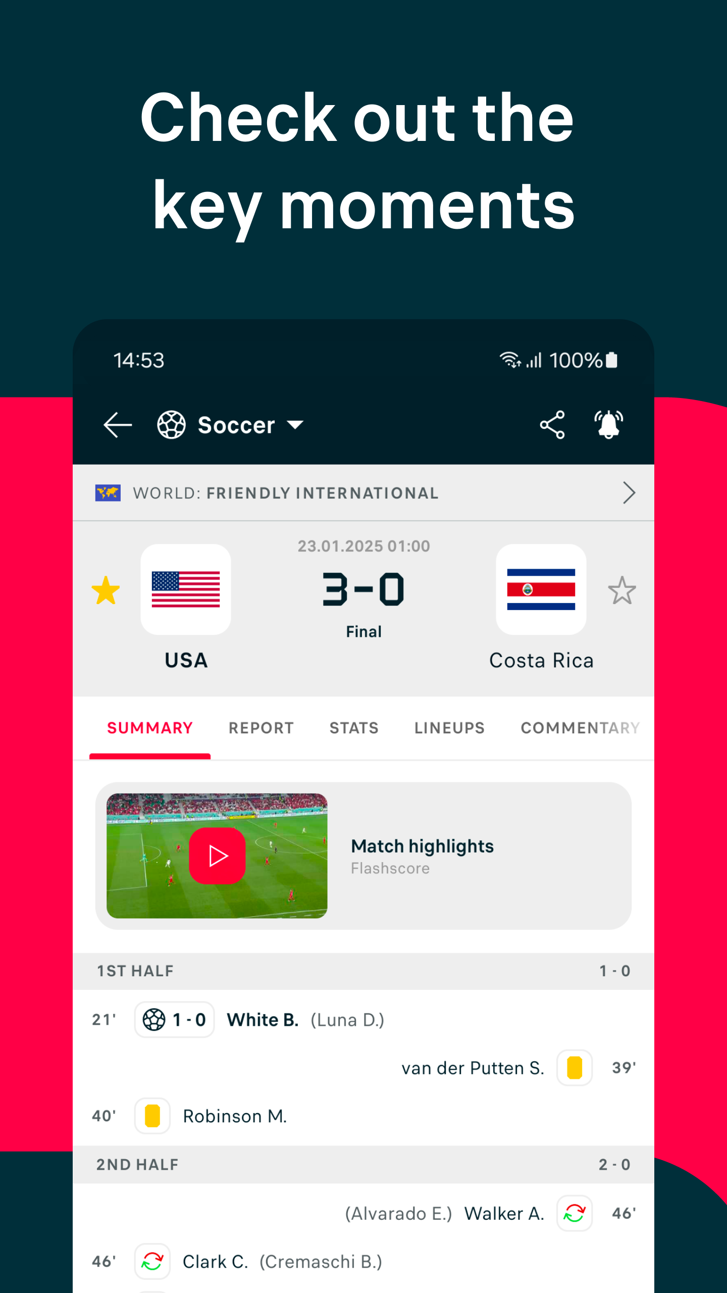 اسکرین شات 3 برنامه Flashscore: Scores & News