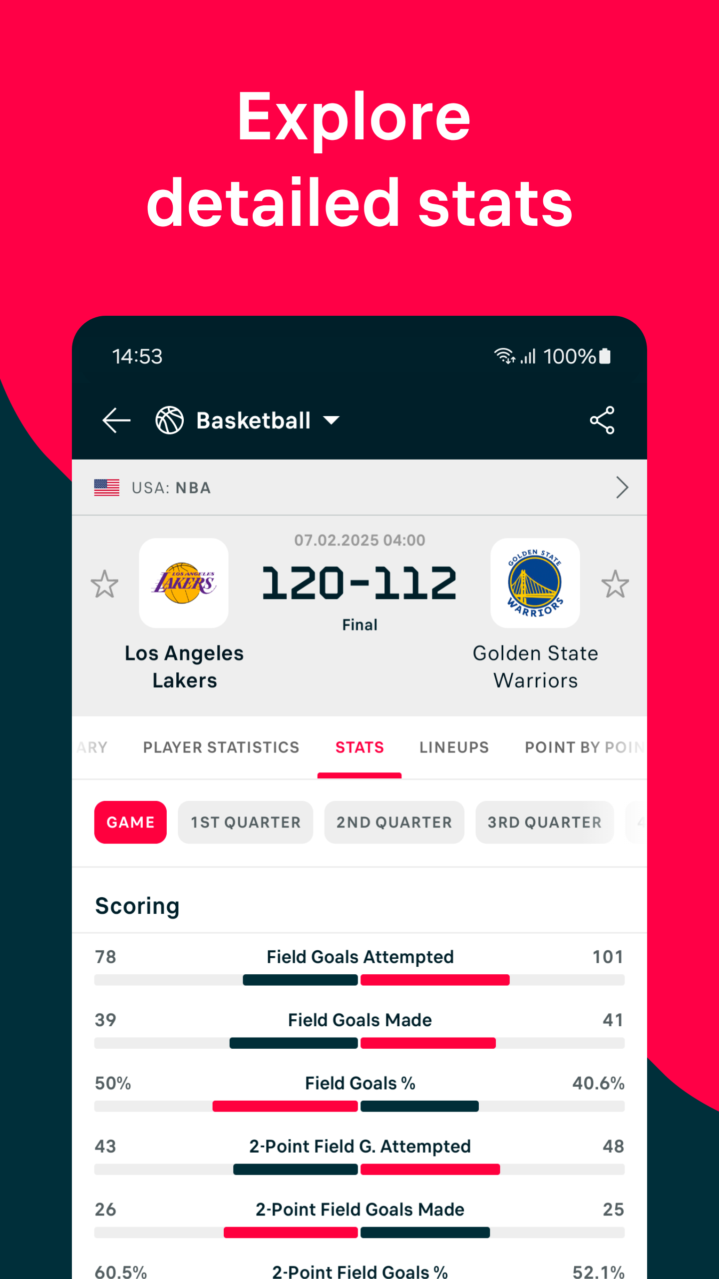 اسکرین شات 5 برنامه Flashscore: Scores & News
