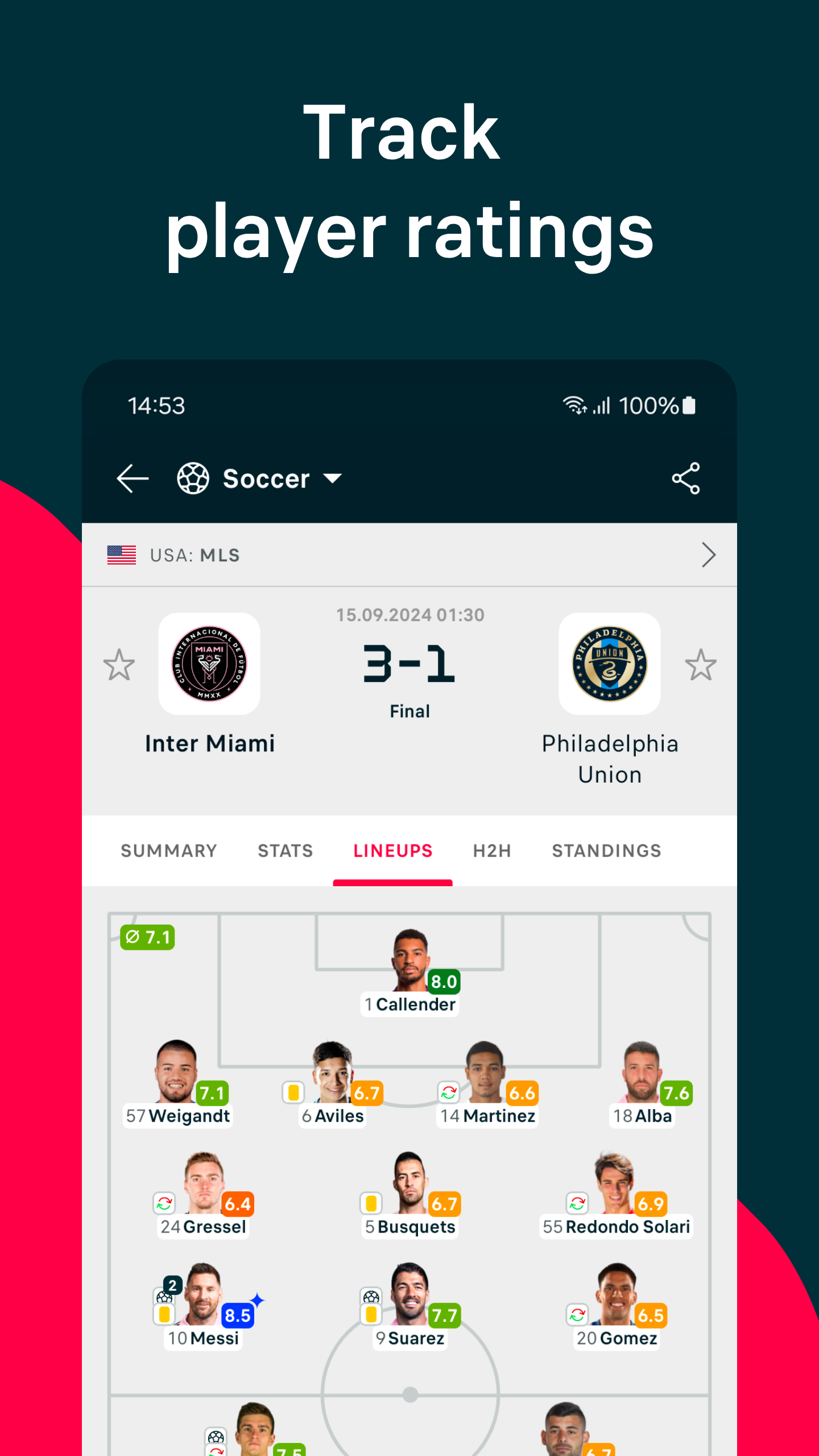 اسکرین شات 4 برنامه Flashscore: Scores & News