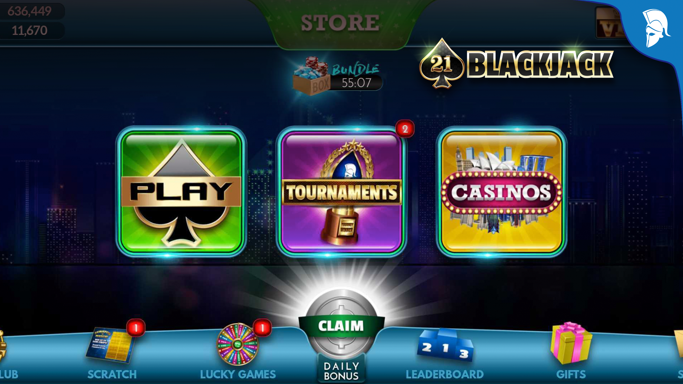 اسکرین شات 2 بازی BlackJack 21 - Online Casino
