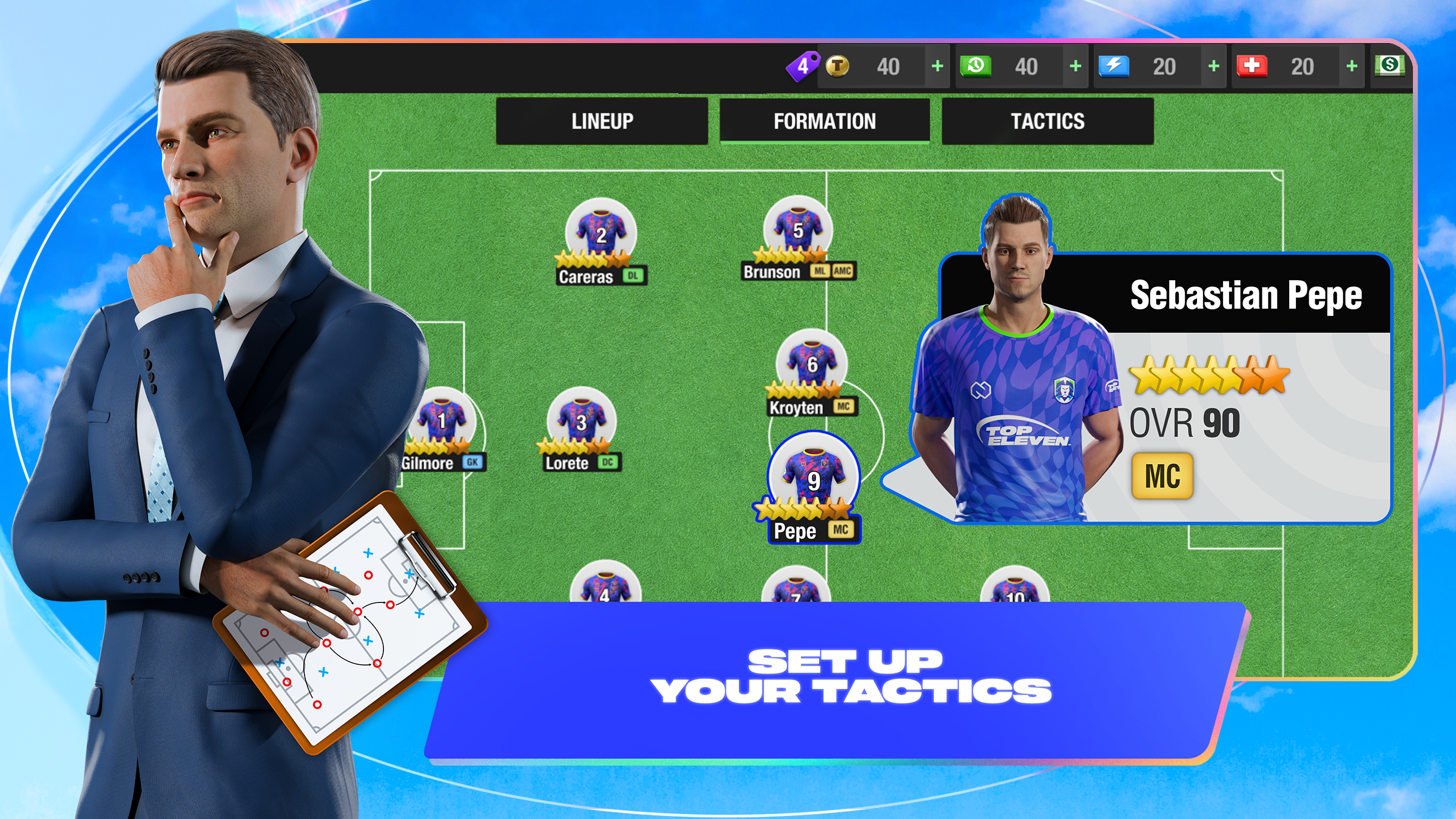 اسکرین شات 4 بازی Top Eleven Be a Soccer Manager