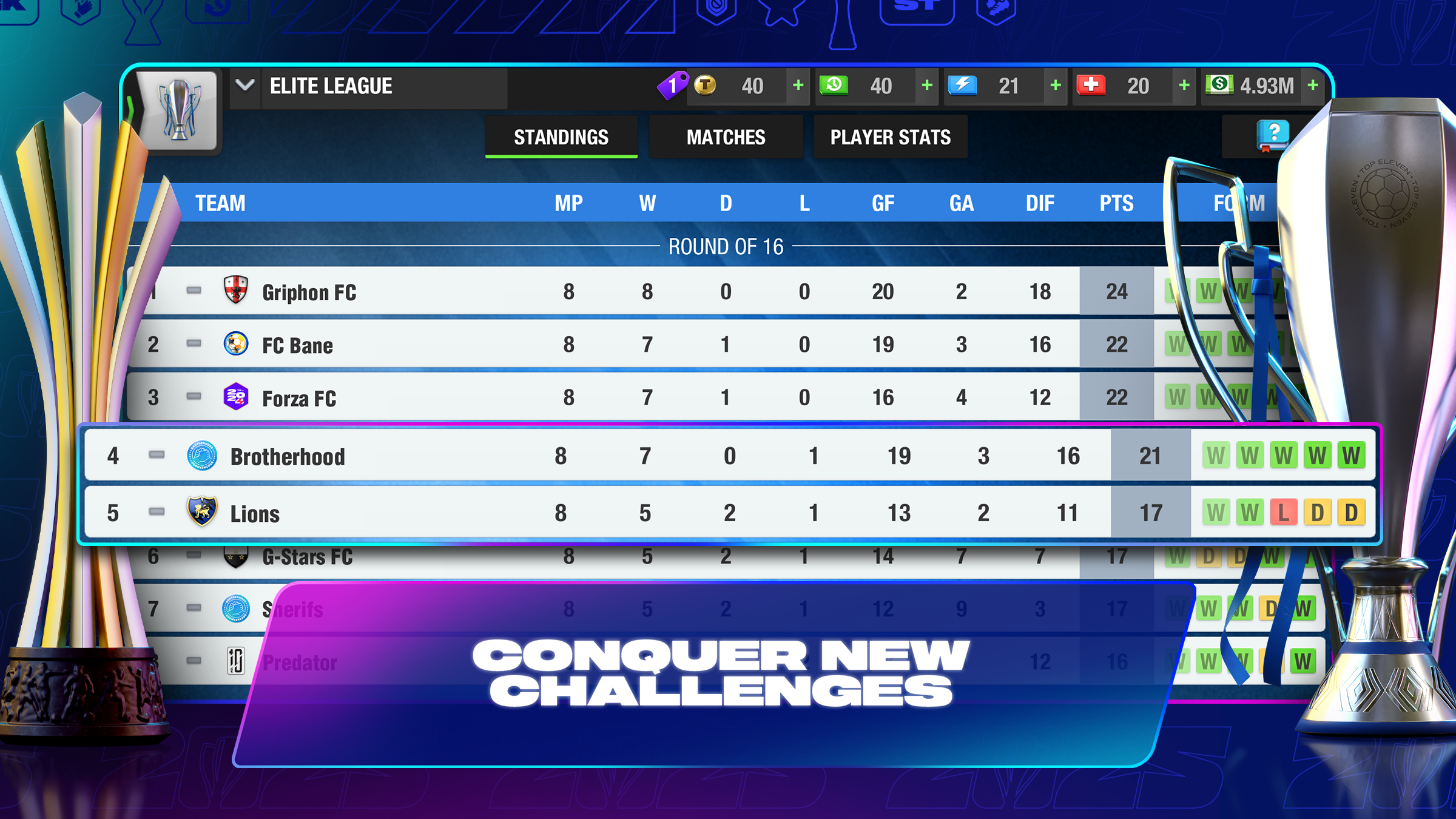 اسکرین شات 6 بازی Top Eleven Be a Soccer Manager