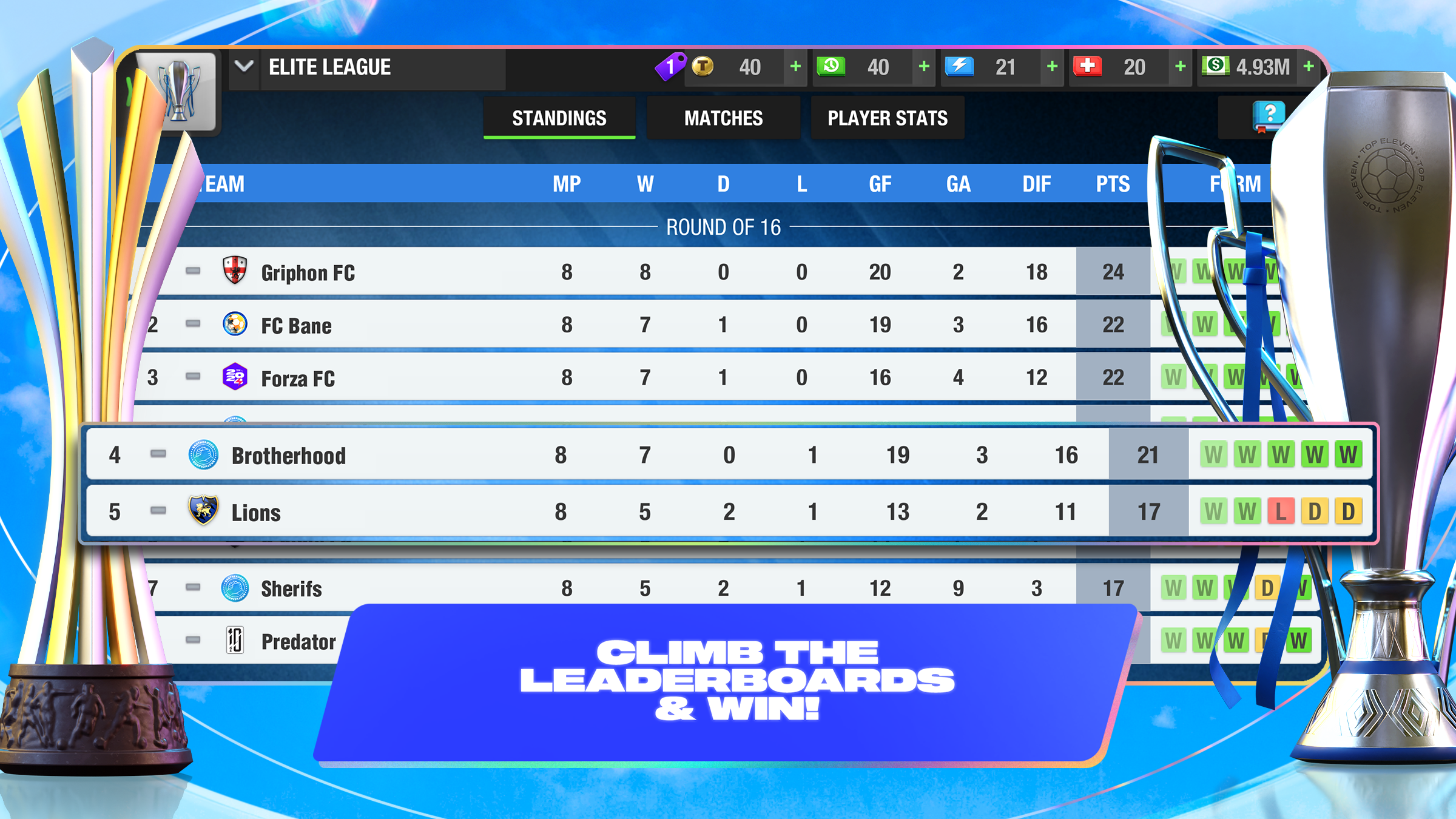 اسکرین شات 6 بازی Top Eleven Be a Soccer Manager