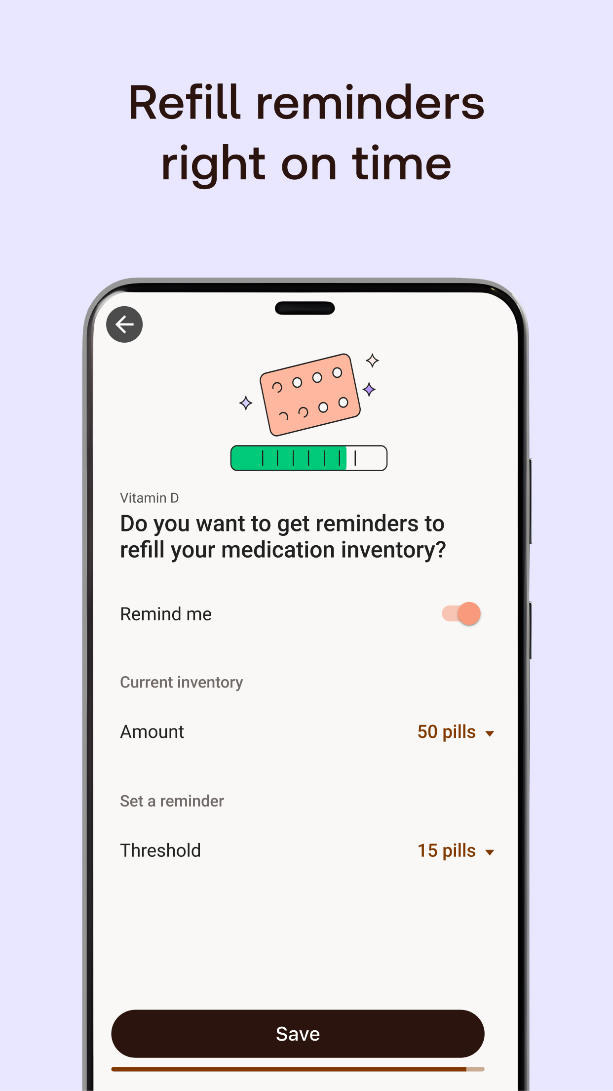 اسکرین شات 5 برنامه Meds & Pill Reminder MyTherapy