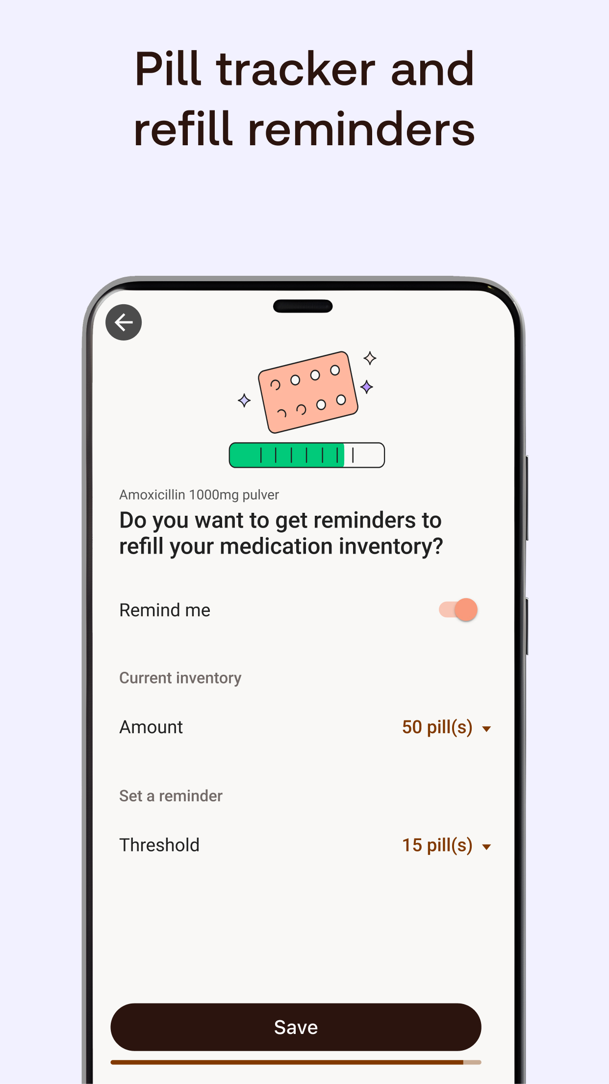 اسکرین شات 2 برنامه Meds & Pill Reminder MyTherapy